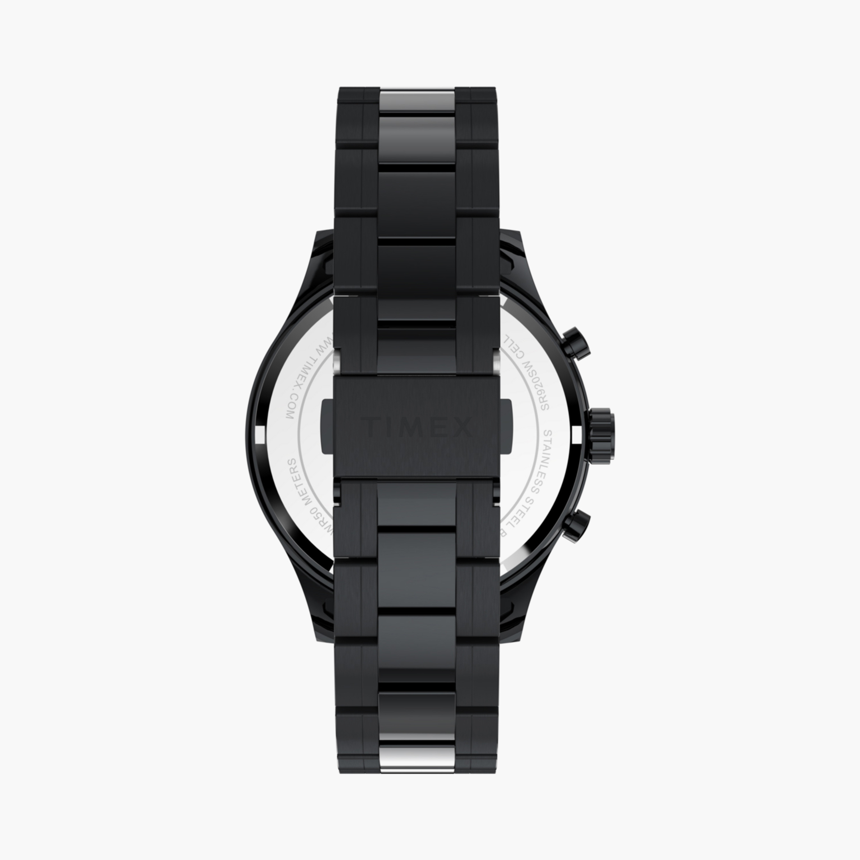 Timex Men's 43 MM Black Chronograph Stainless Steel Watch | TW2Y01600-men-watchesandjewellery-watches-image-3