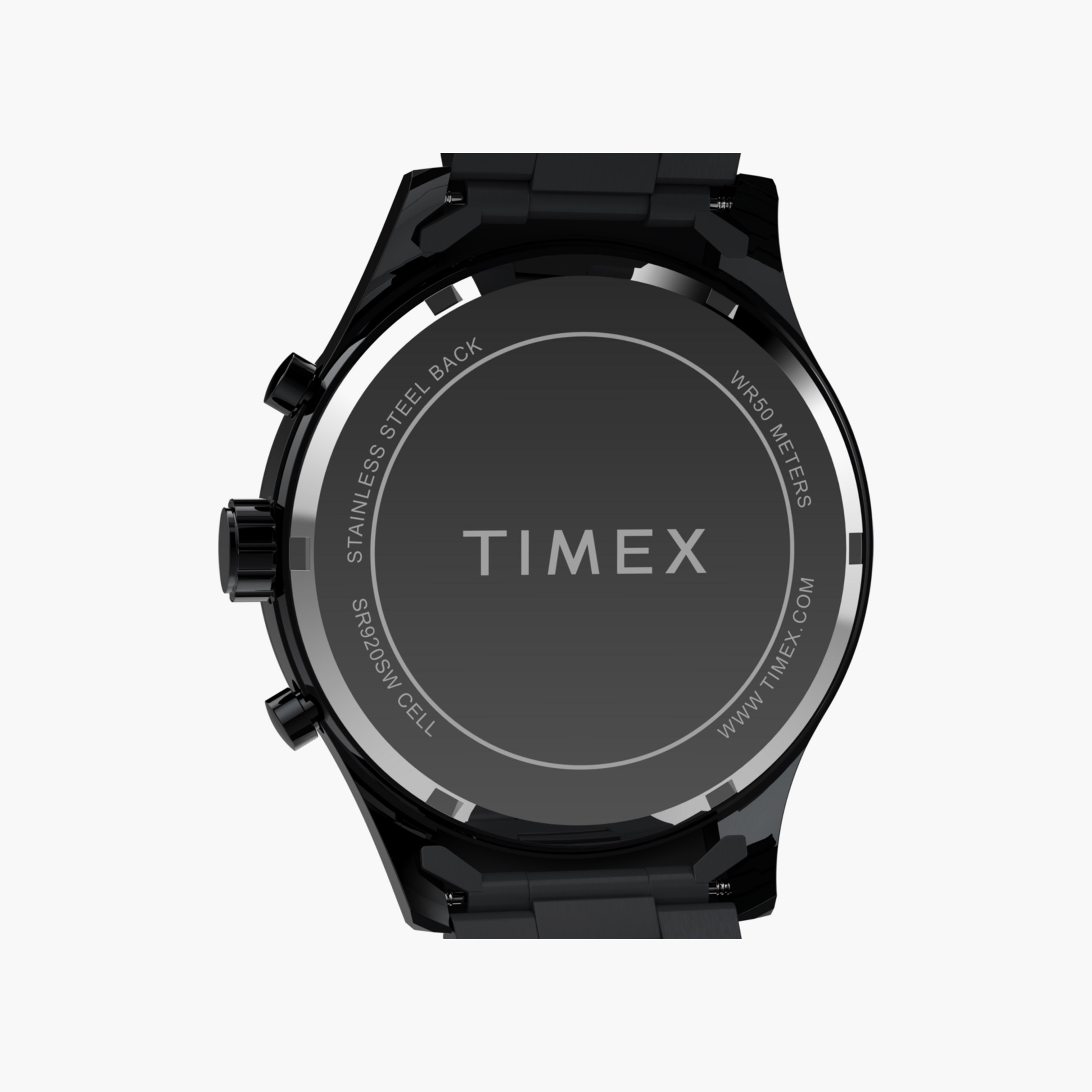 Timex Men's 43 MM Black Chronograph Stainless Steel Watch | TW2Y01600-men-watchesandjewellery-watches-image-5