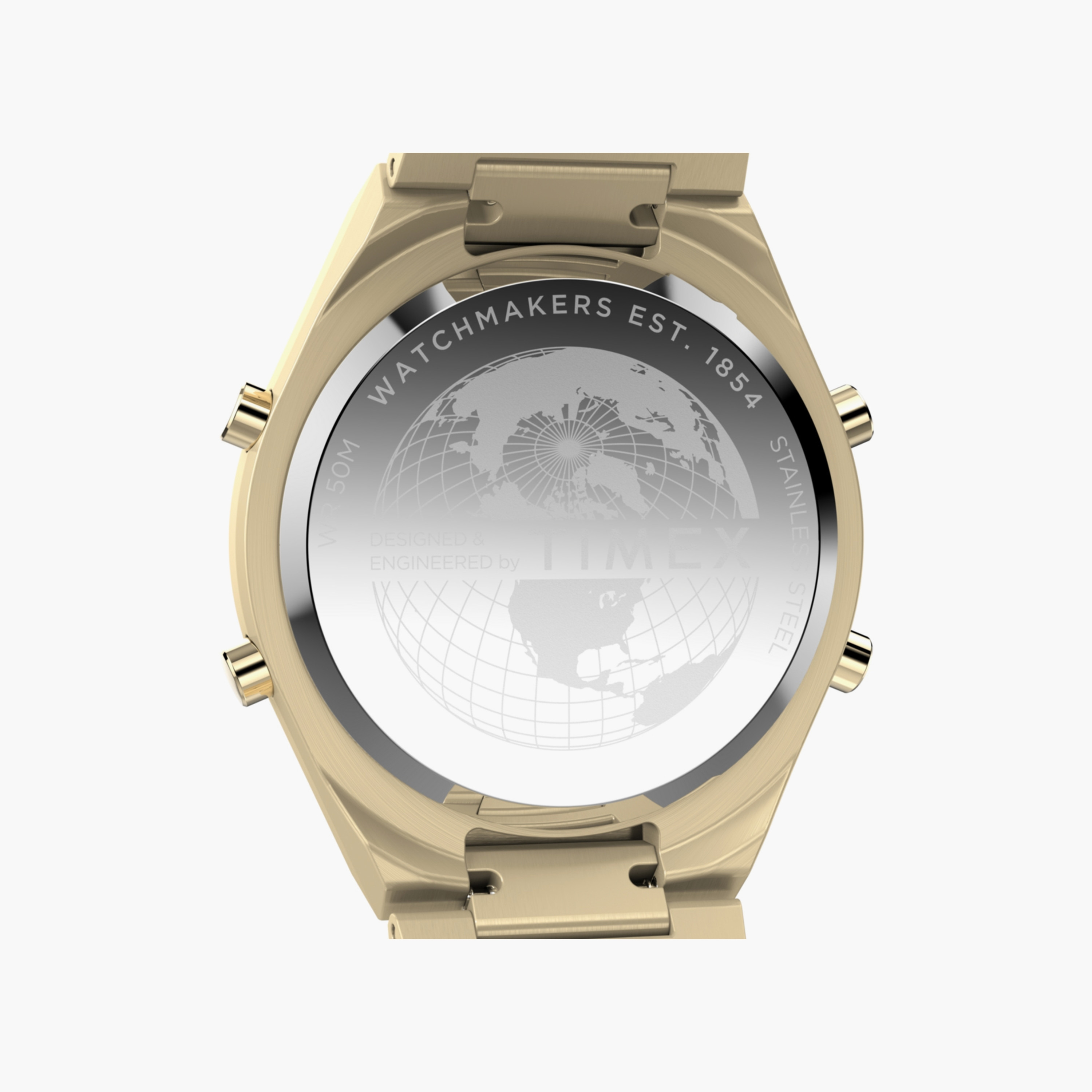 تايمكس ساعة يد رجالية 39 مم ذهبية رقمية ستانلس ستيل | TW2Y09700-men-watchesandjewellery-watches-image-5