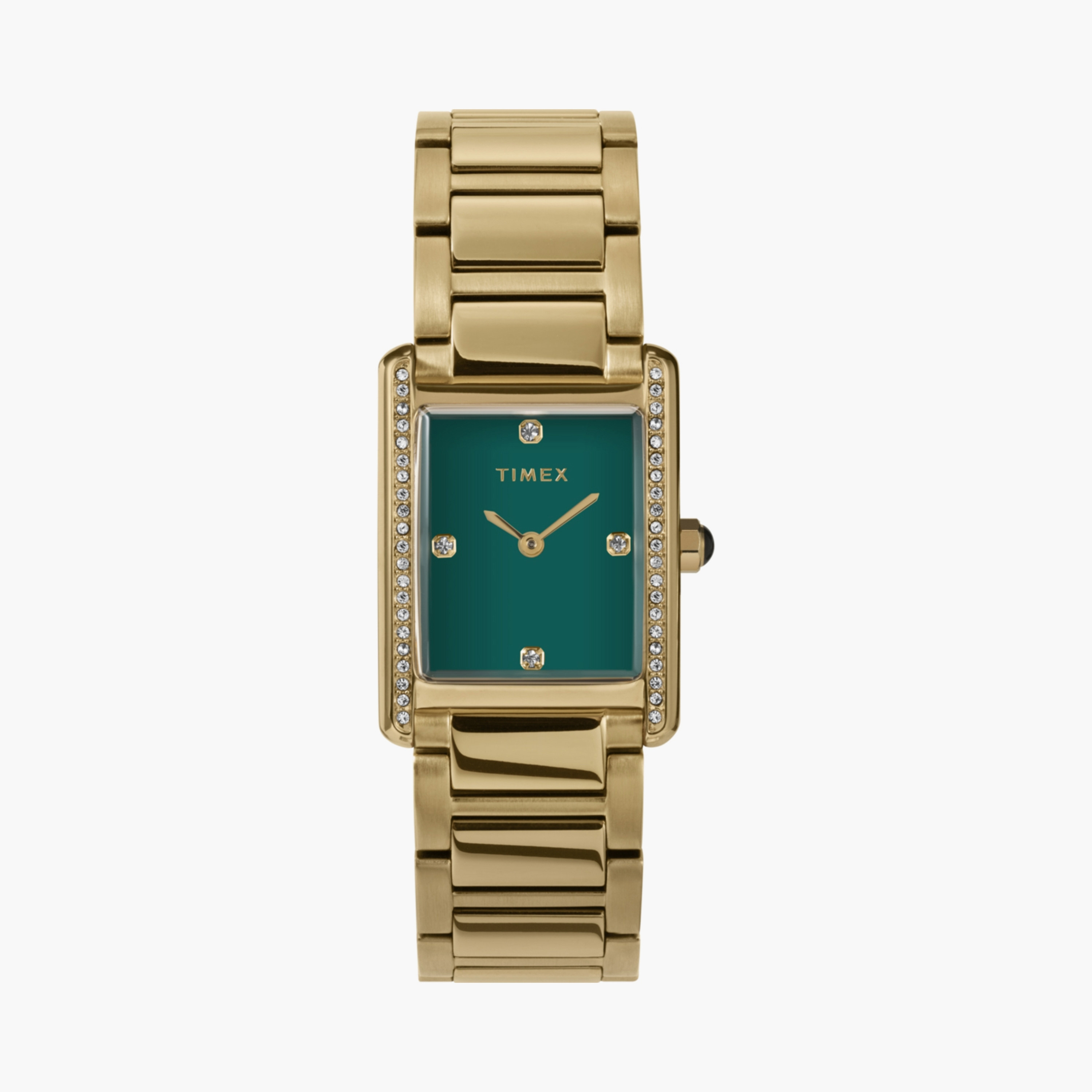 تايمكس ساعة يد نسائية 24 مم ذهبية أنالوج ستانلس ستيل | TW2W87500-women-watchesandjewellery-watches-image-1