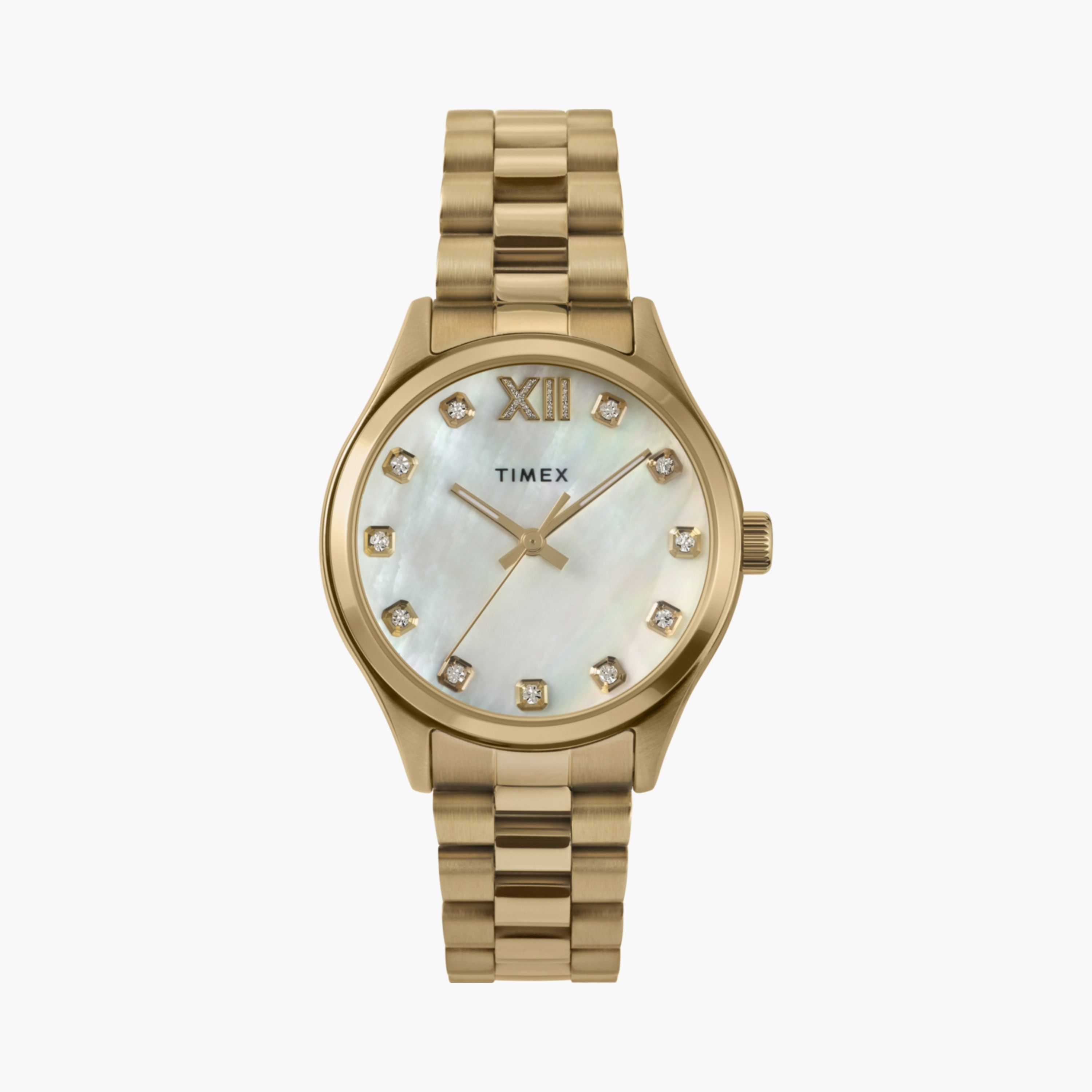 تايمكس ساعة يد نسائية 34 مم فضية أنالوج ستانلس ستيل | TW2W85300-women-watchesandjewellery-watches-image-1