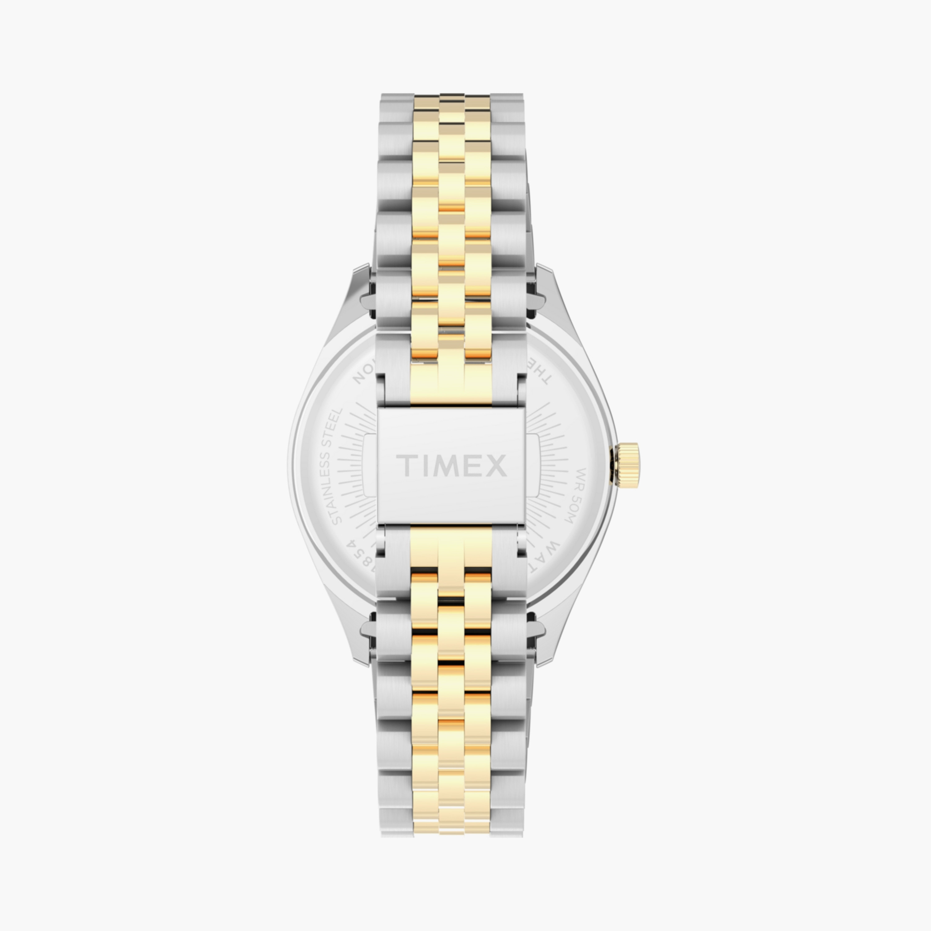 تايمكس ساعة يد نسائية 36 مم فضية وذهبية أنالوج ستانلس ستيل | TW2W87400-women-watchesandjewellery-watches-image-3