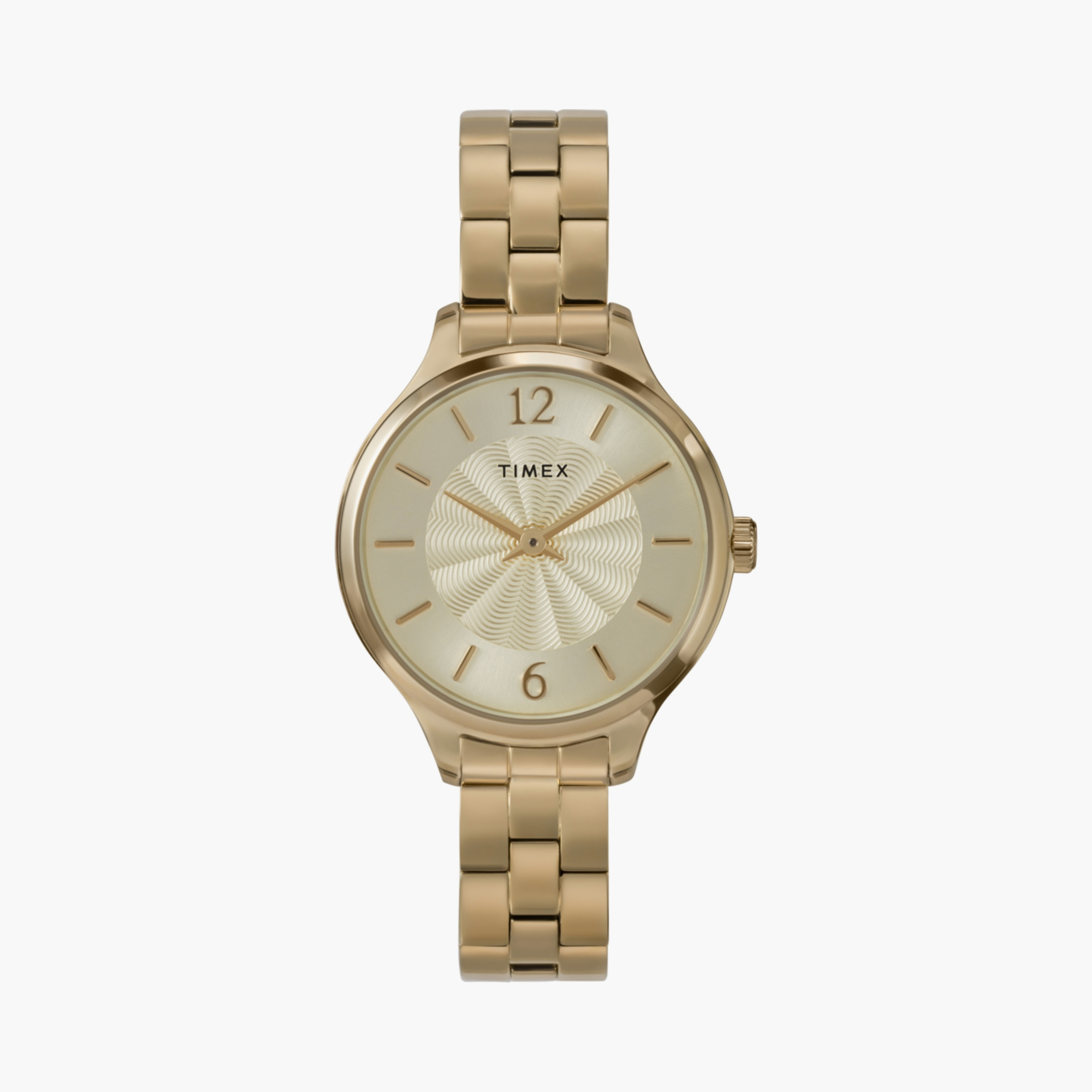 Timex Women's 32 MM Gold Analog Stainless Steel Watch | TW2W98200-women-watchesandjewellery-watches-image-1