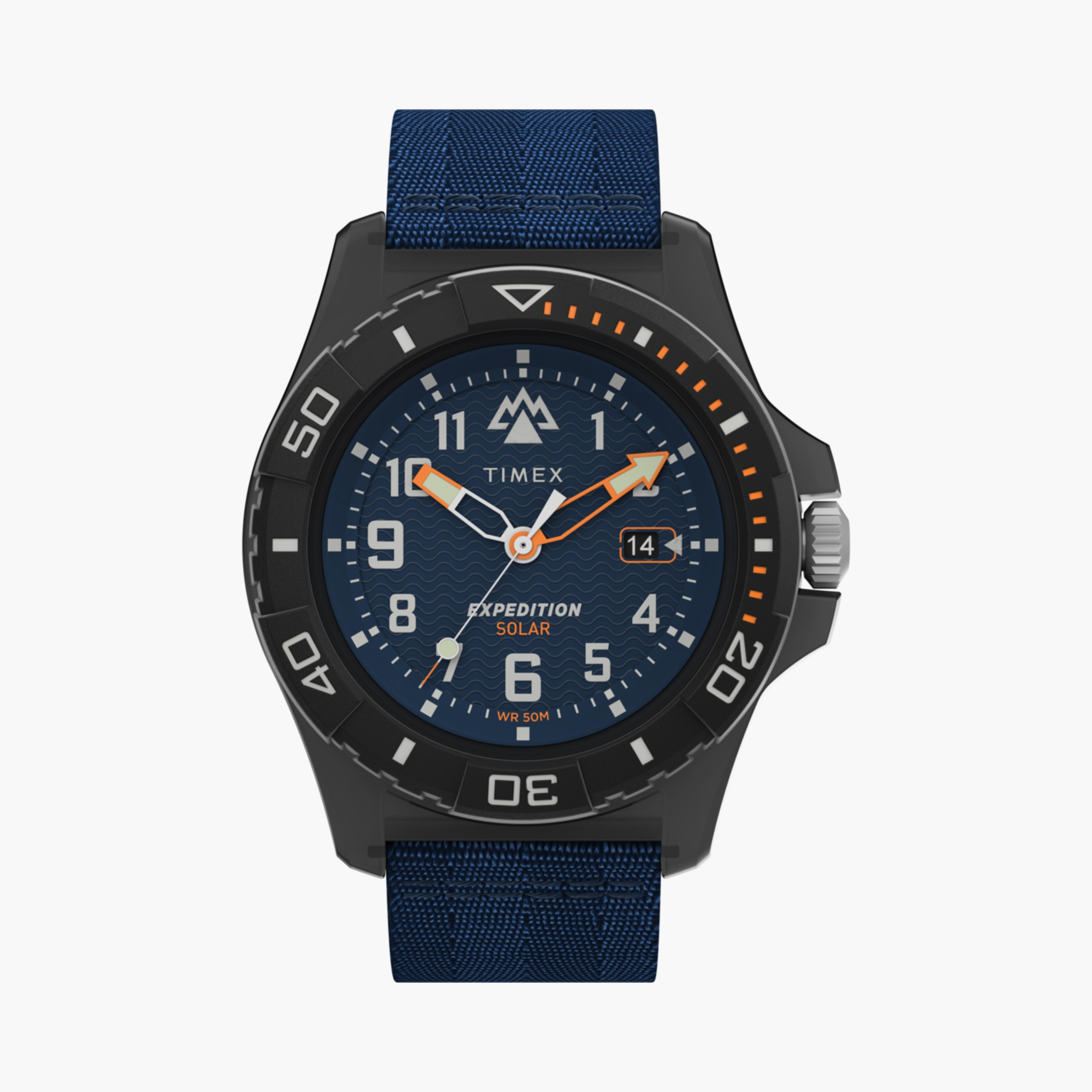 Timex Men's 46 MM Blue Analog Fabric Watch | TW2V40300-men-watchesandjewellery-watches-image-1