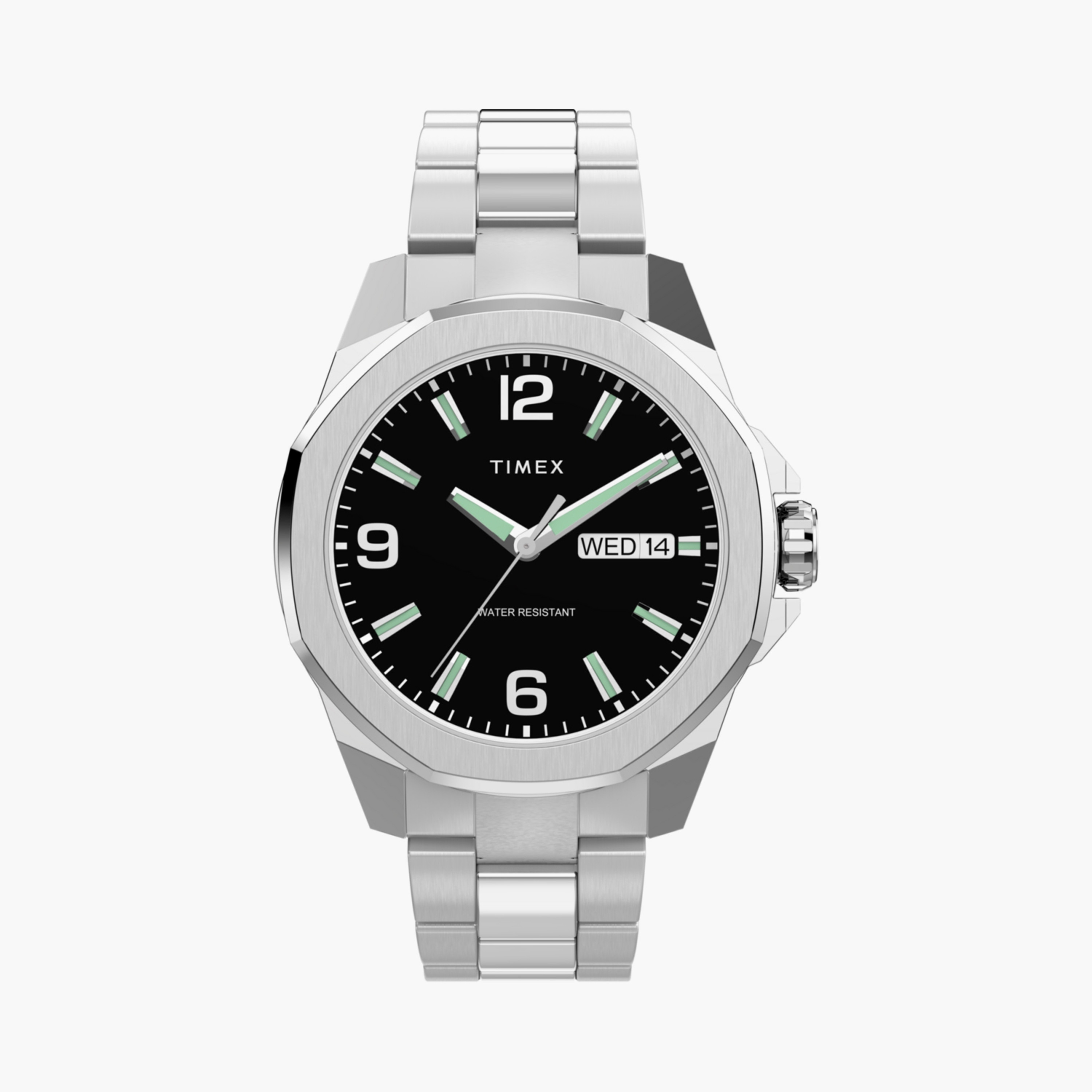 Timex Men's 46 MM Silver Analog Stainless Steel Watch | TW2W92700-men-watchesandjewellery-watches-image-1