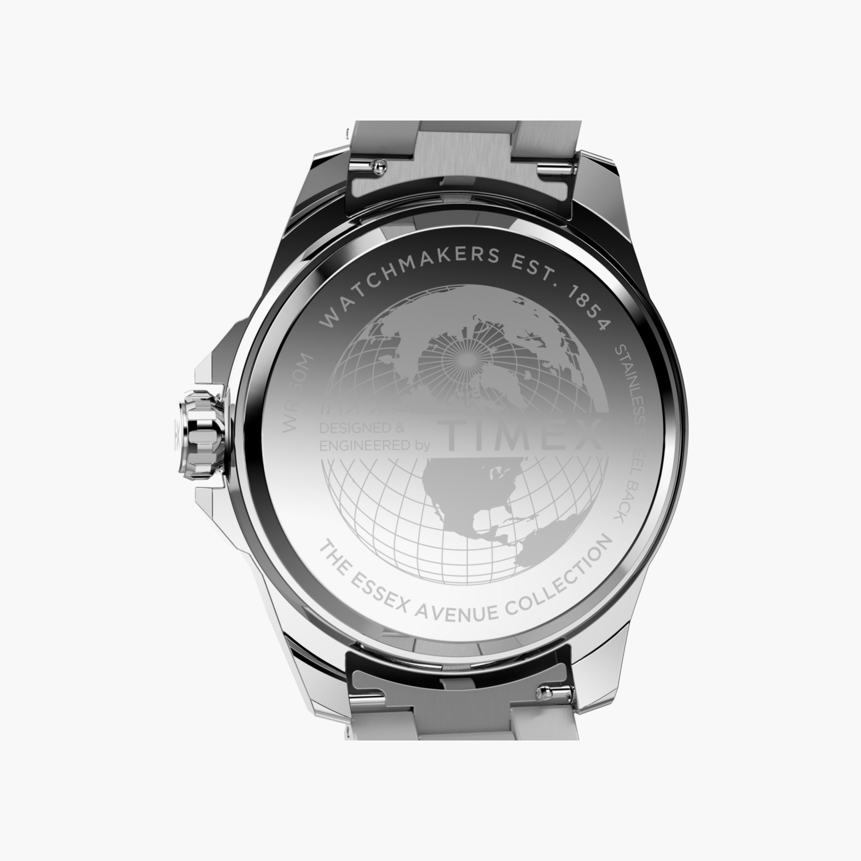 تايمكس ساعة يد رجالية 46 مم فضية أنالوج ستانلس ستيل | TW2W92700-men-watchesandjewellery-watches-image-5