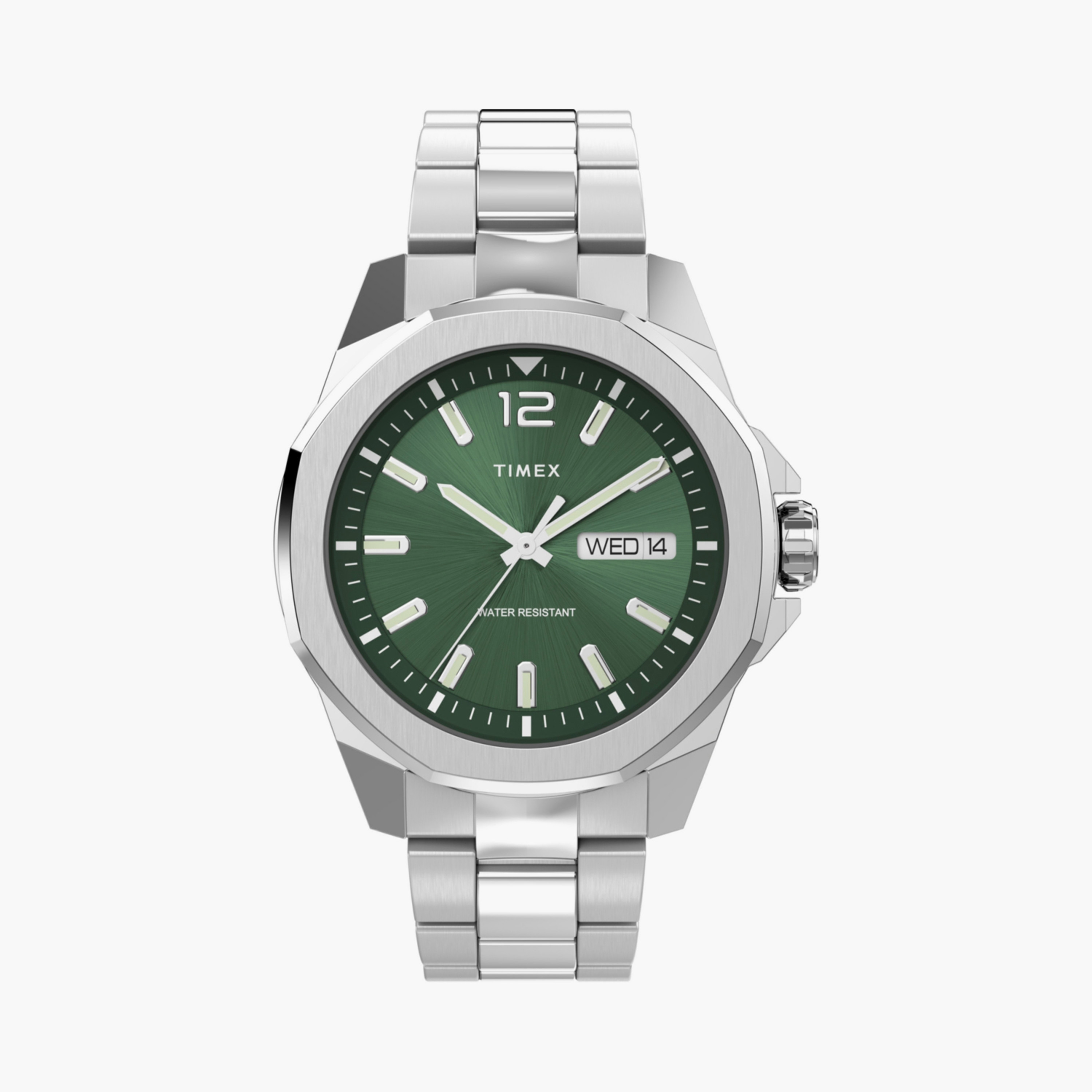 تايمكس ساعة يد رجالية 46 مم فضية أنالوج ستانلس ستيل | TW2W13900-men-watchesandjewellery-watches-image-1