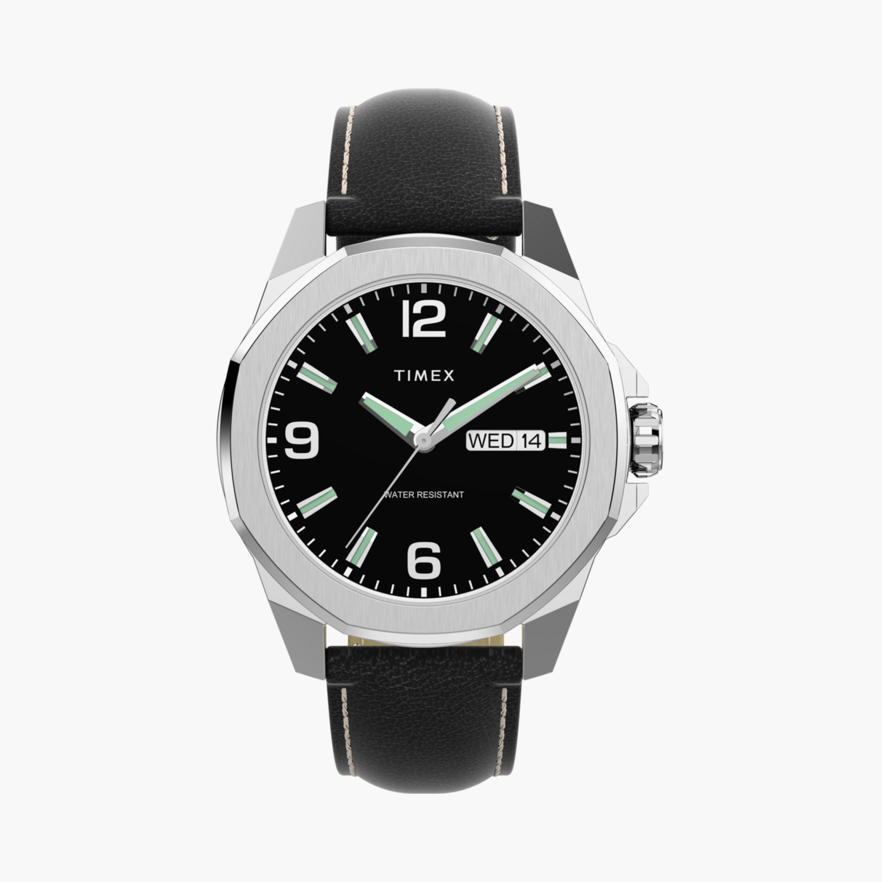 Timex Men's 46 MM Brown Analog Leather Watch | TW2W92800-men-watchesandjewellery-watches-image-1