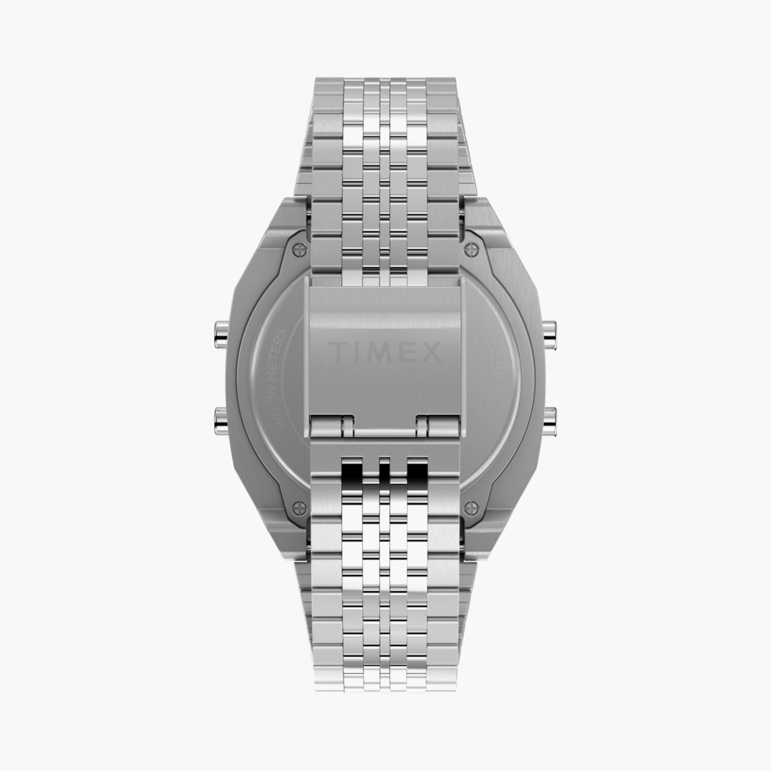 تايمكس ساعة يد 36 مم فضية رقمية ستانلس ستيل | TW2V74200-men-watchesandjewellery-watches-image-3