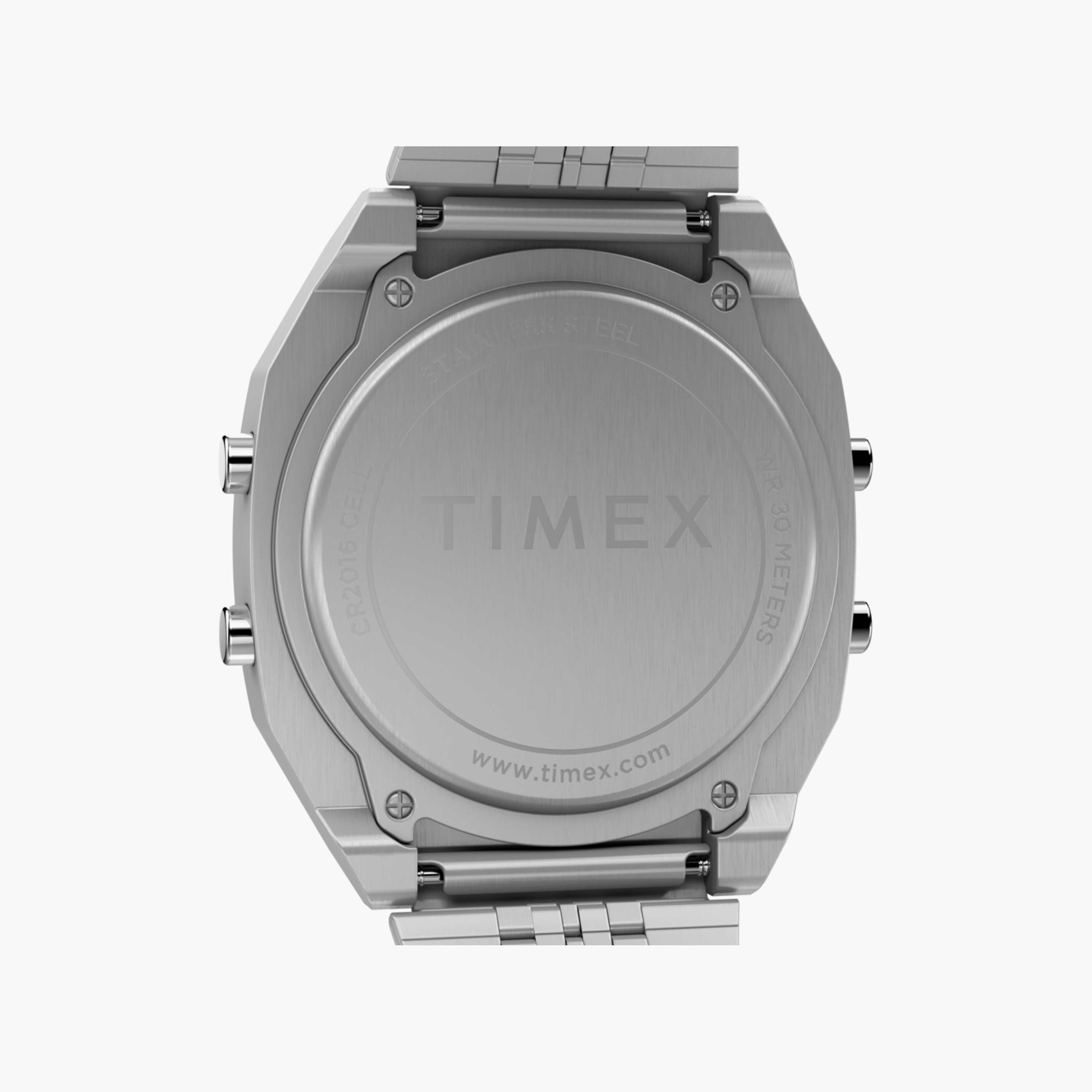 تايمكس ساعة يد 36 مم فضية رقمية ستانلس ستيل | TW2V74200-men-watchesandjewellery-watches-image-5