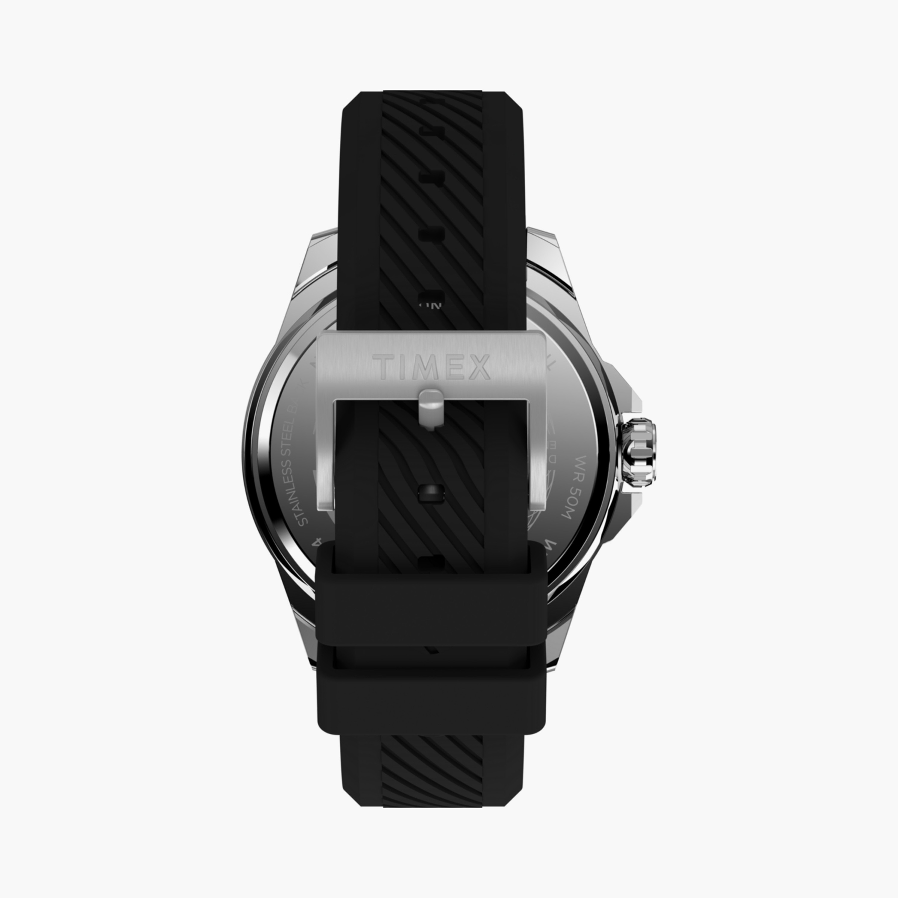 Timex Men's 46 MM Black Analog Silicone Watch | TW2W42900-men-watchesandjewellery-watches-image-3