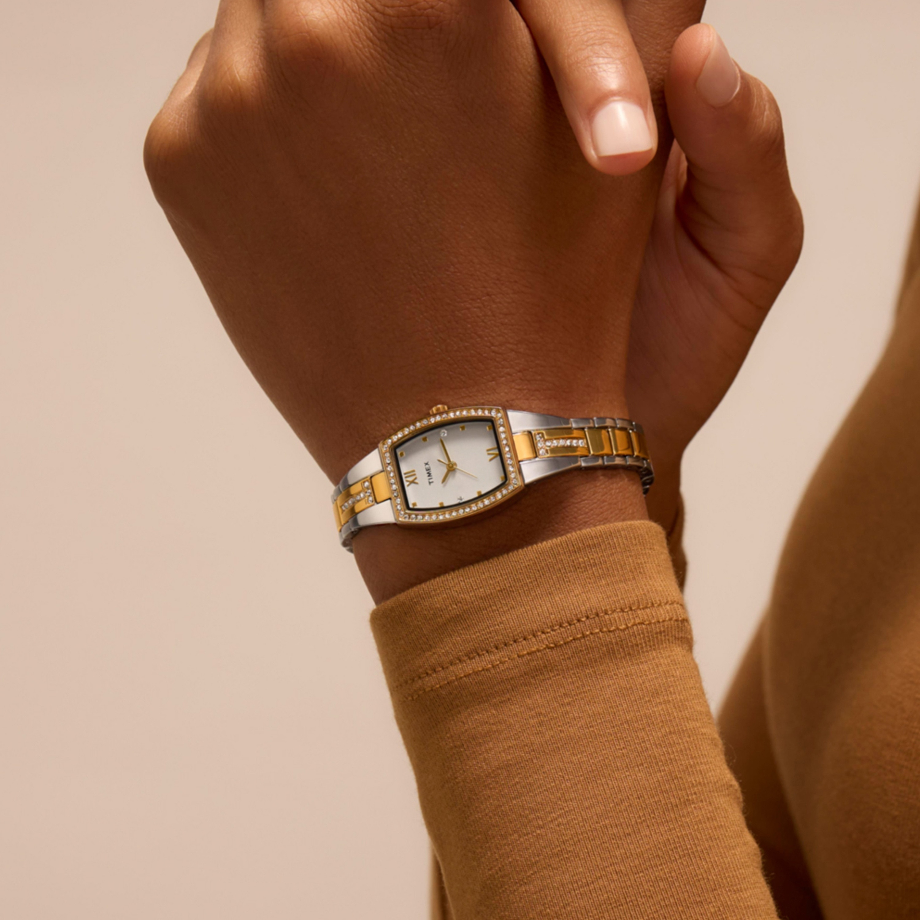 تايمكس ساعة يد نسائية 22 مم فضية أنالوج ستانلس ستيل | TW2W95600-women-watchesandjewellery-watches-image-7