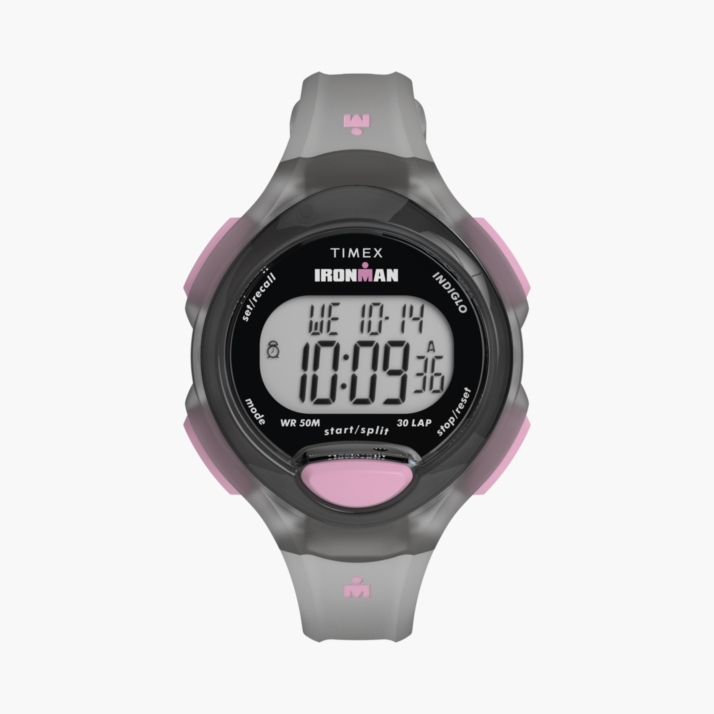تايمكس ساعة يد نسائية 34 مم رمادية رقمية سيليكون | TW5M65700-women-watchesandjewellery-watches-image-1