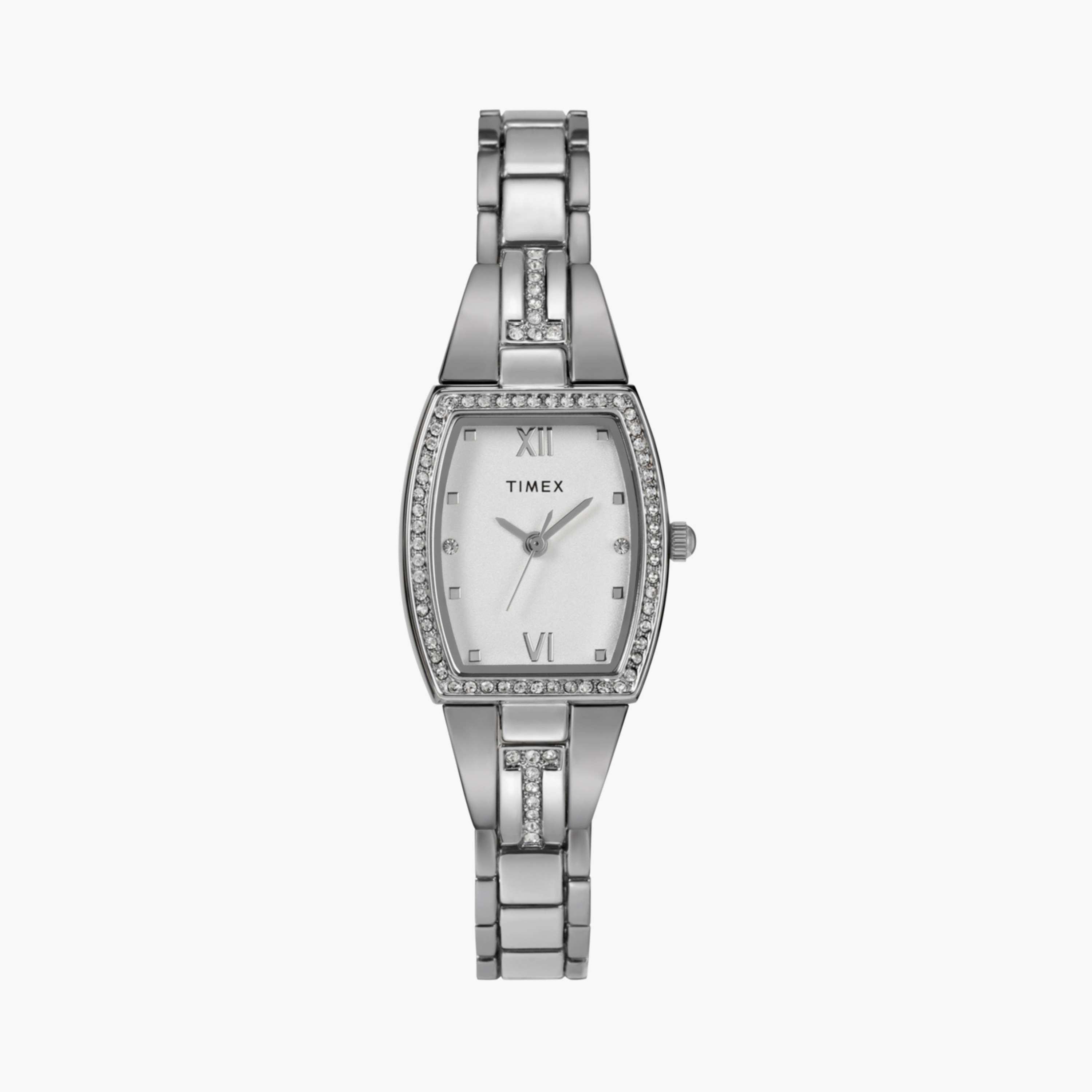 تايمكس ساعة يد نسائية 22 مم فضية أنالوج ستانلس ستيل | TW2W95600-women-watchesandjewellery-watches-image-1