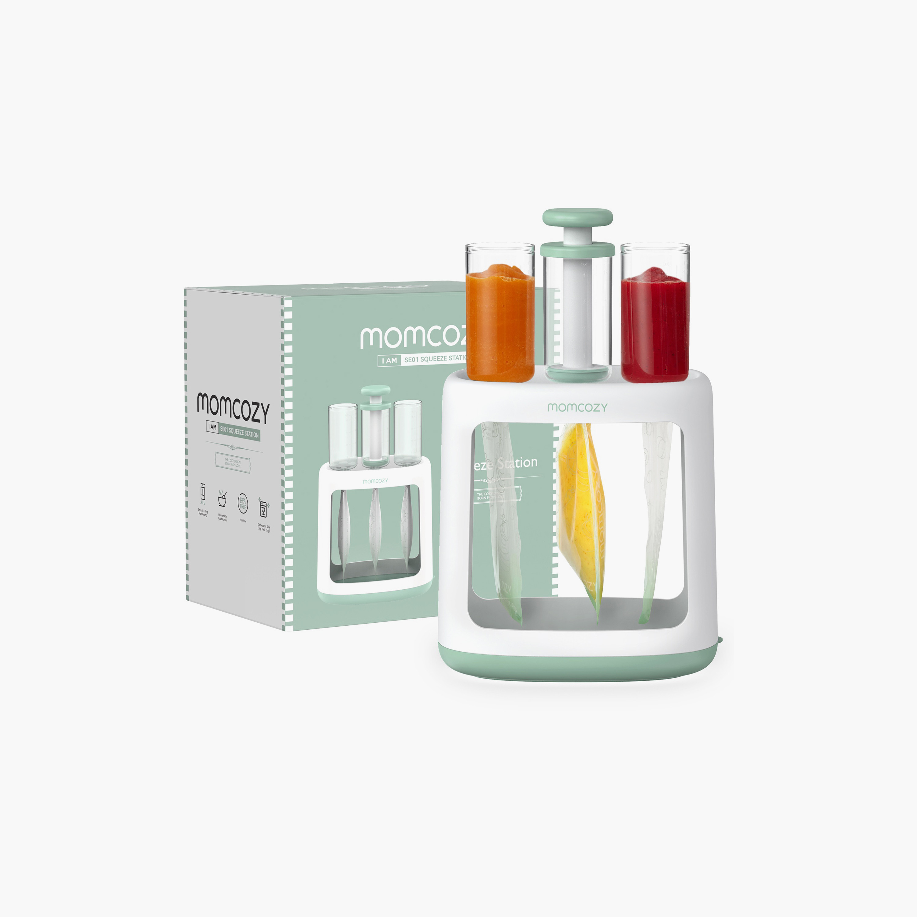 Momcozy Baby Food Maker with Reusable Food Pouches-baby-feeding-mealtimeessentials-image-1