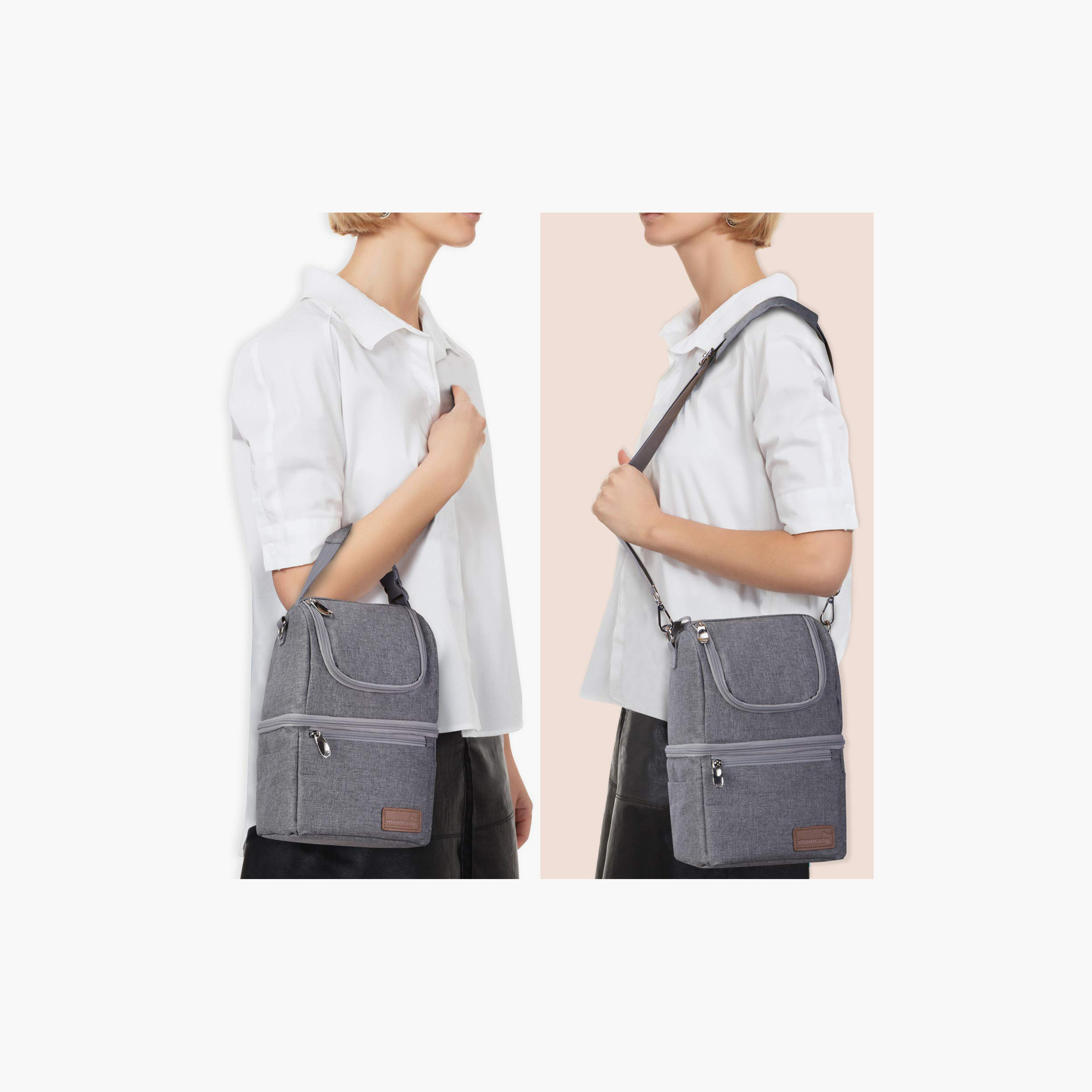 Momcozy Multi-Function Insulated Breastmilk Cooler Bag - Grey-baby-feeding-breastfeedingandcare-image-8