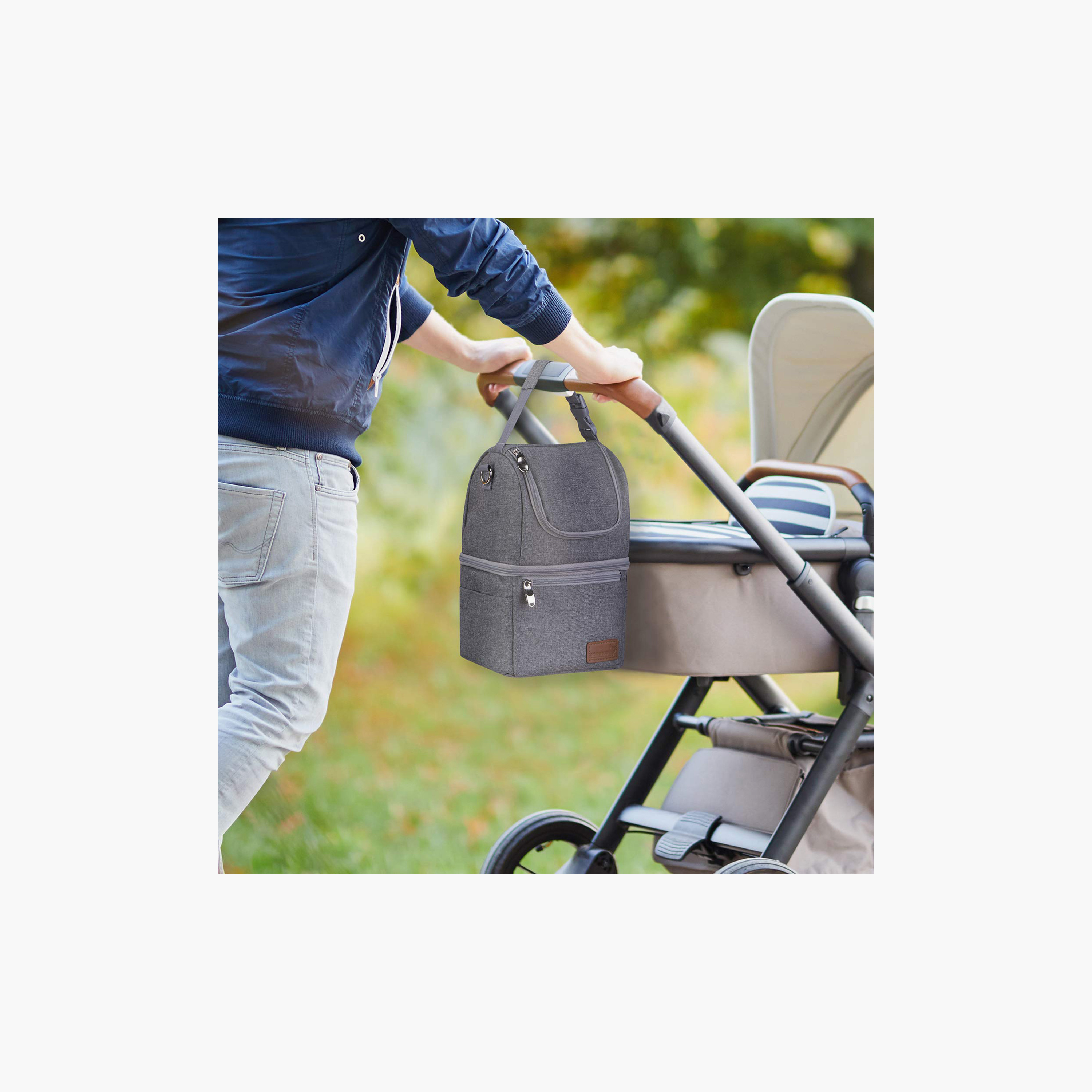 Momcozy Multi-Function Insulated Breastmilk Cooler Bag - Grey-baby-feeding-breastfeedingandcare-image-9