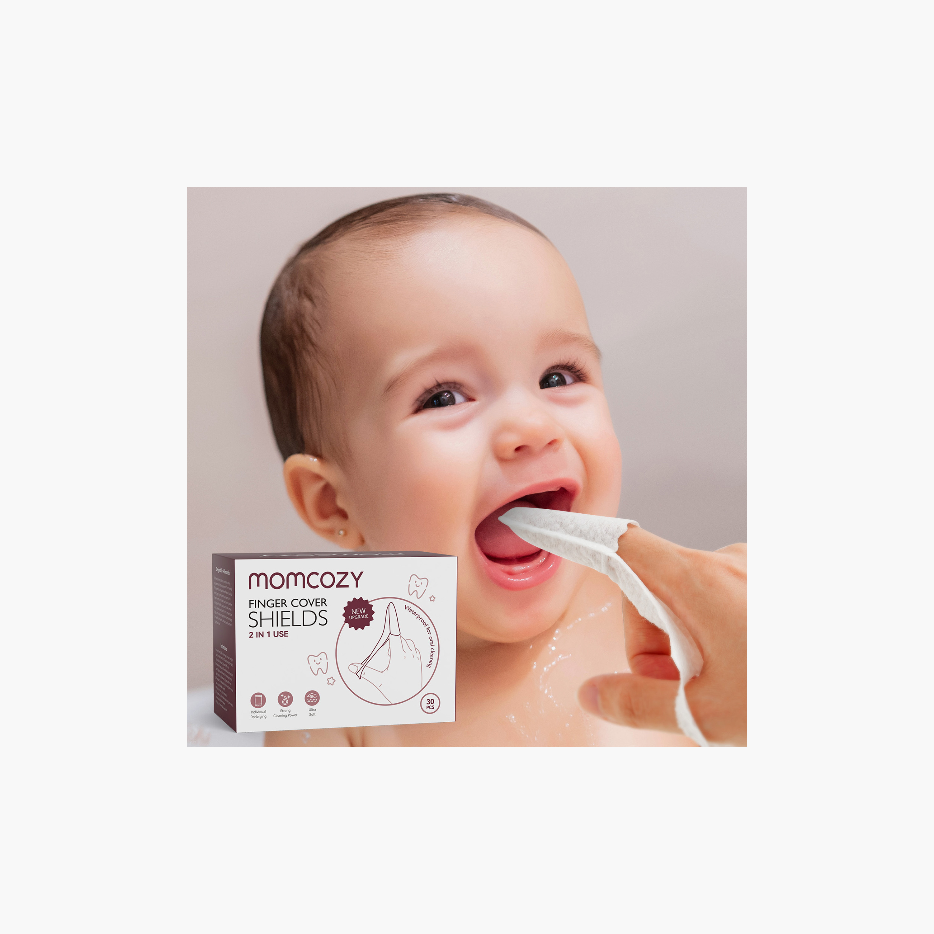 مناديل مبللة للأطفال 2 في 1 لتنظيف فرشاة الأسنان واللسان 30 قطعة من مومكوزي-baby-bathandcare-oralcare-image-10