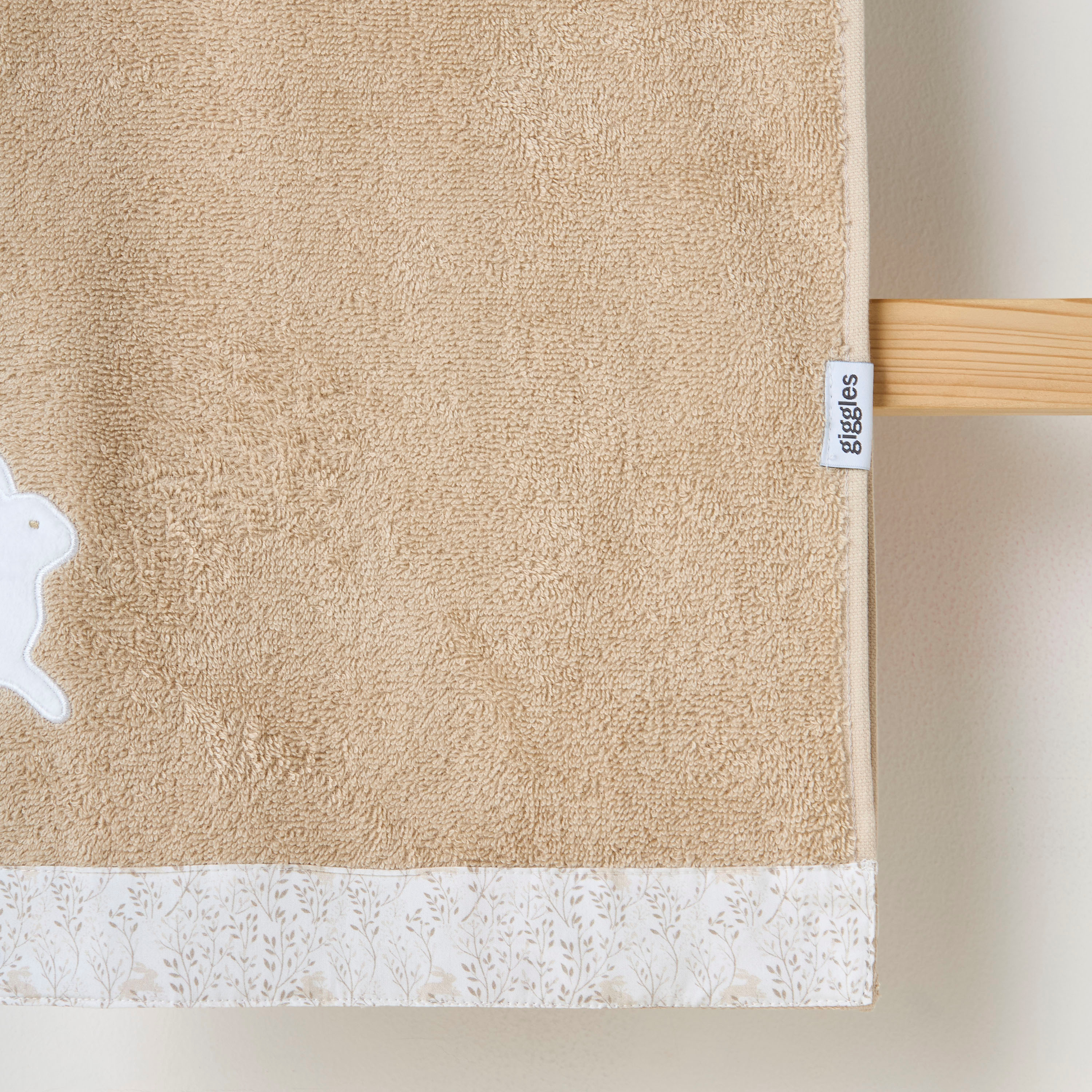 Turkish Cotton Towel with Bunny applique - Frappe-baby-bathandcare-towels-image-4