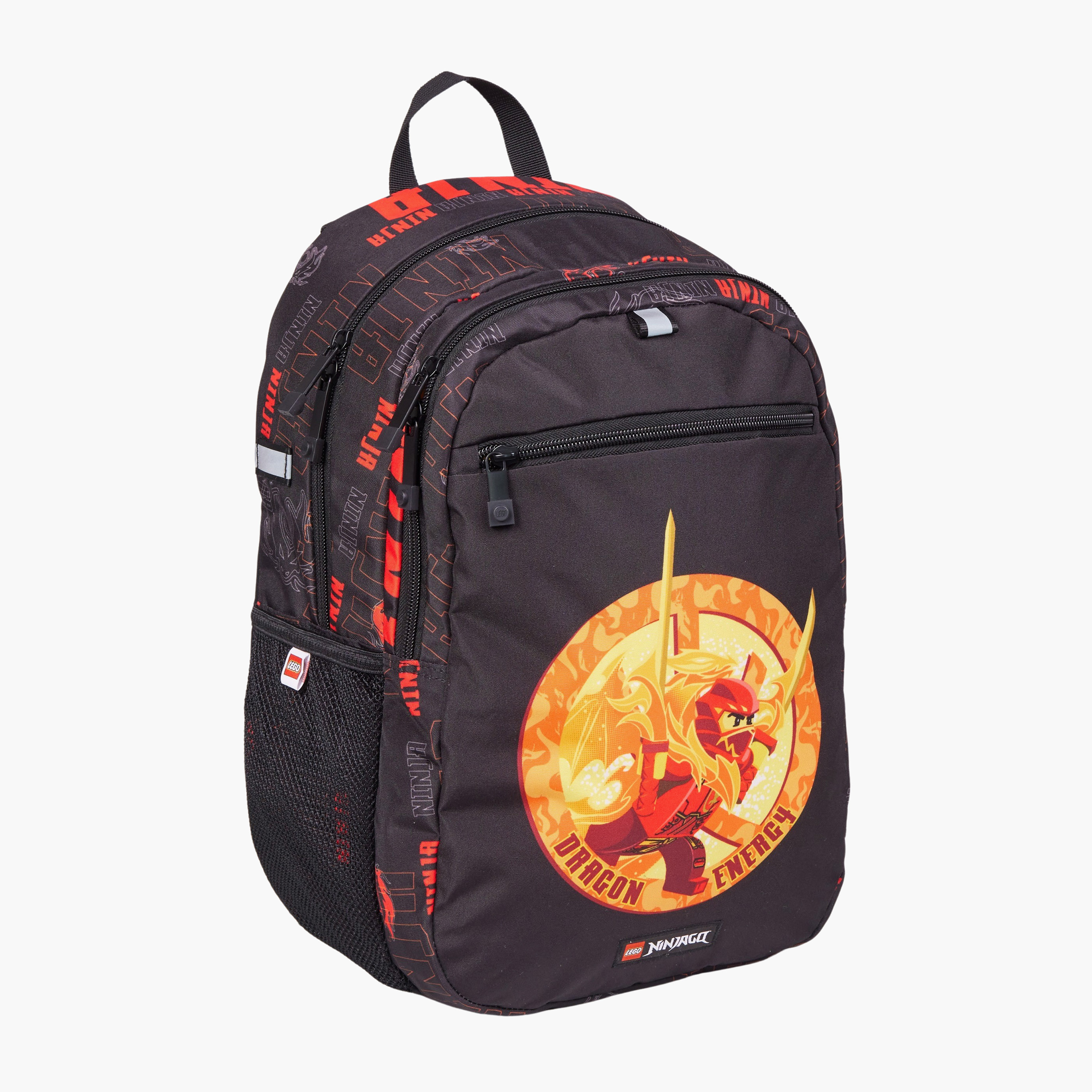 Lego Floral Print Backpack with Adjustable Straps and Zip Closure - 44x34x28 cms-school-bagsandbackpacks-backpacks-image-1
