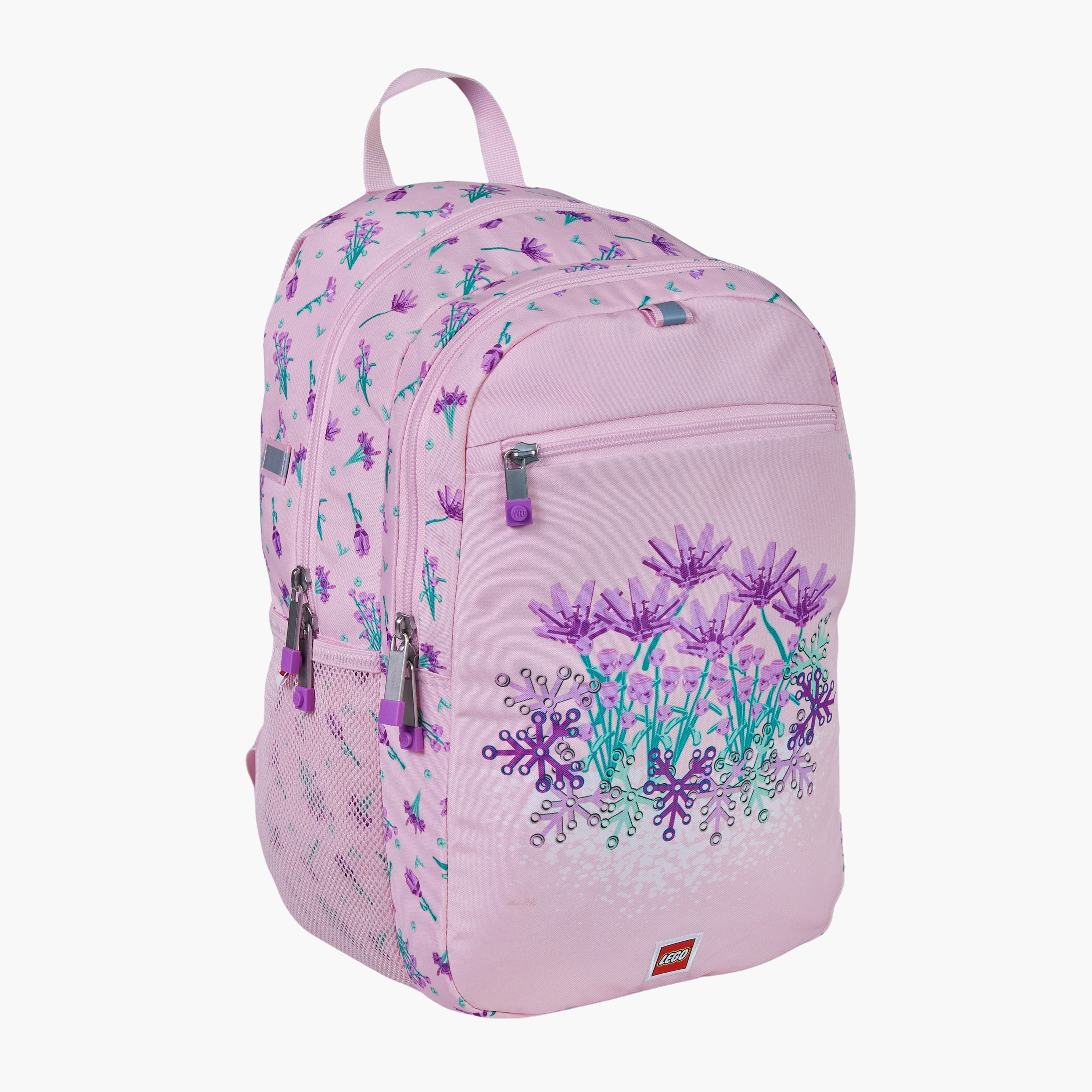 شنطة ظهر بطبعات وحمالات قابلة للتعديل وسحاب إغلاق من ليجو - 44x34x28 سم-school-bagsandbackpacks-backpacks-image-1