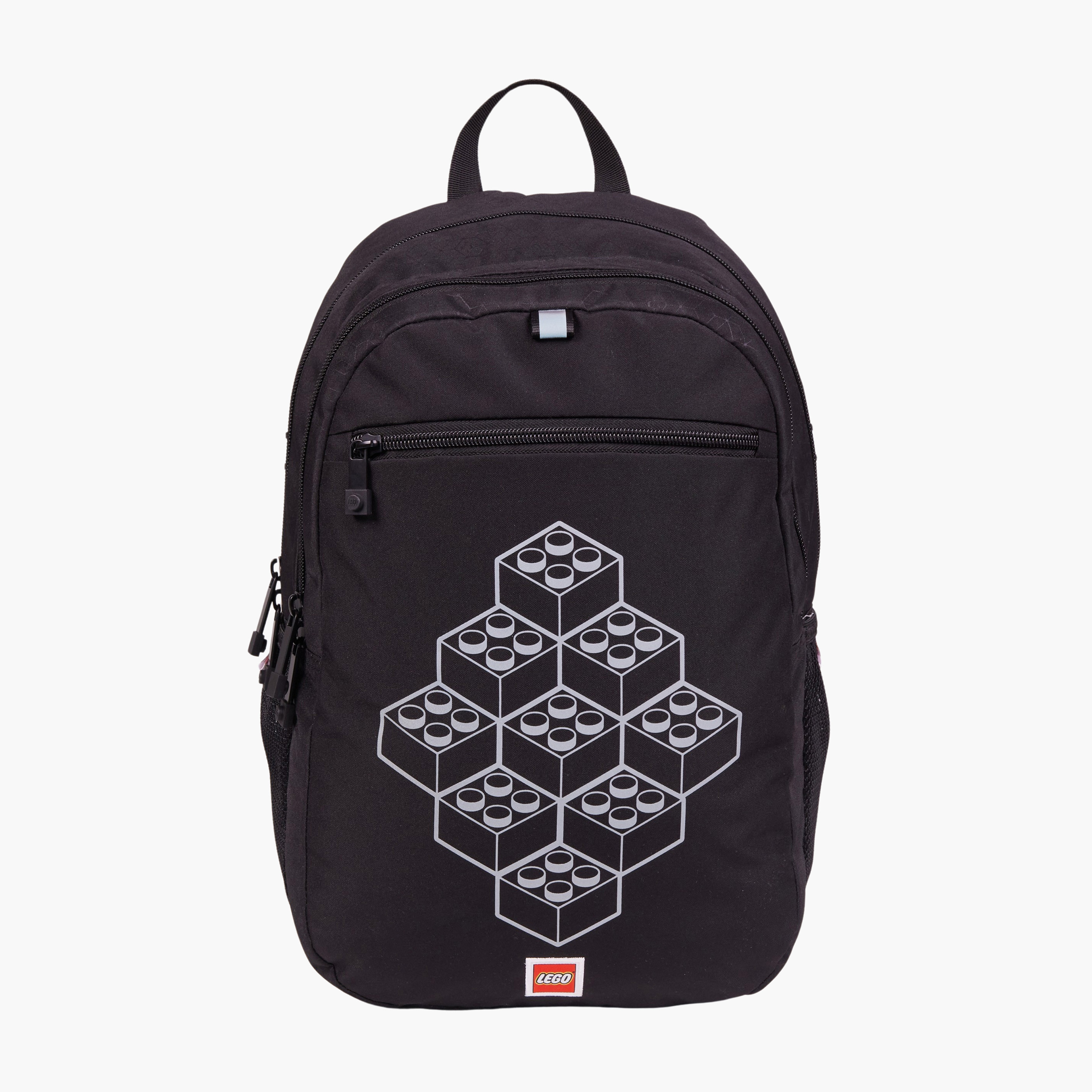 شنطة ظهر بطبعات وحمالات قابلة للتعديل وسحاب إغلاق من ليجو - 44x34x28 سم-school-bagsandbackpacks-backpacks-image-3