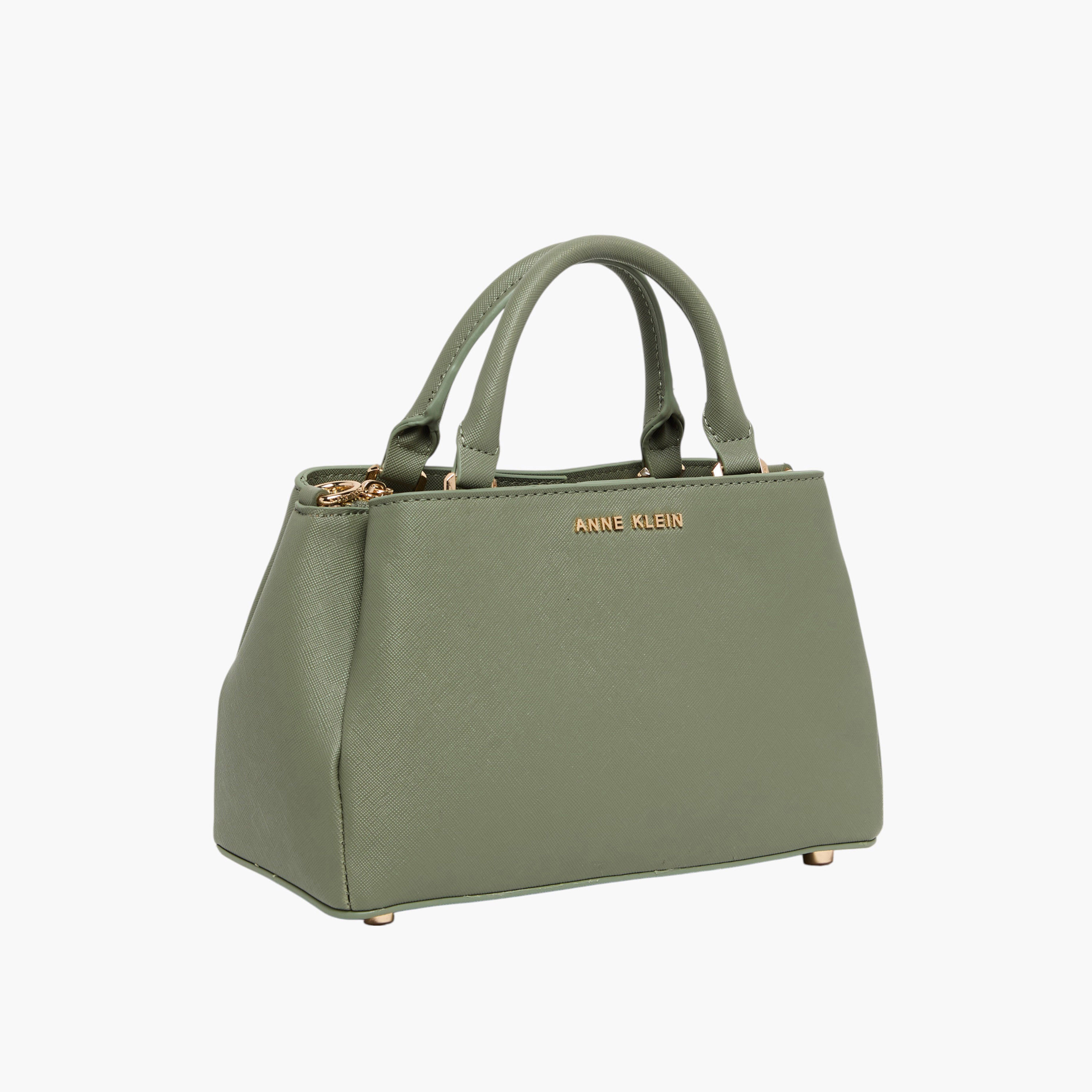 Anne Klein Solid Satchel Bag with Double Handles and Detachable Purse-women-bagsandwallets-handbags-image-2