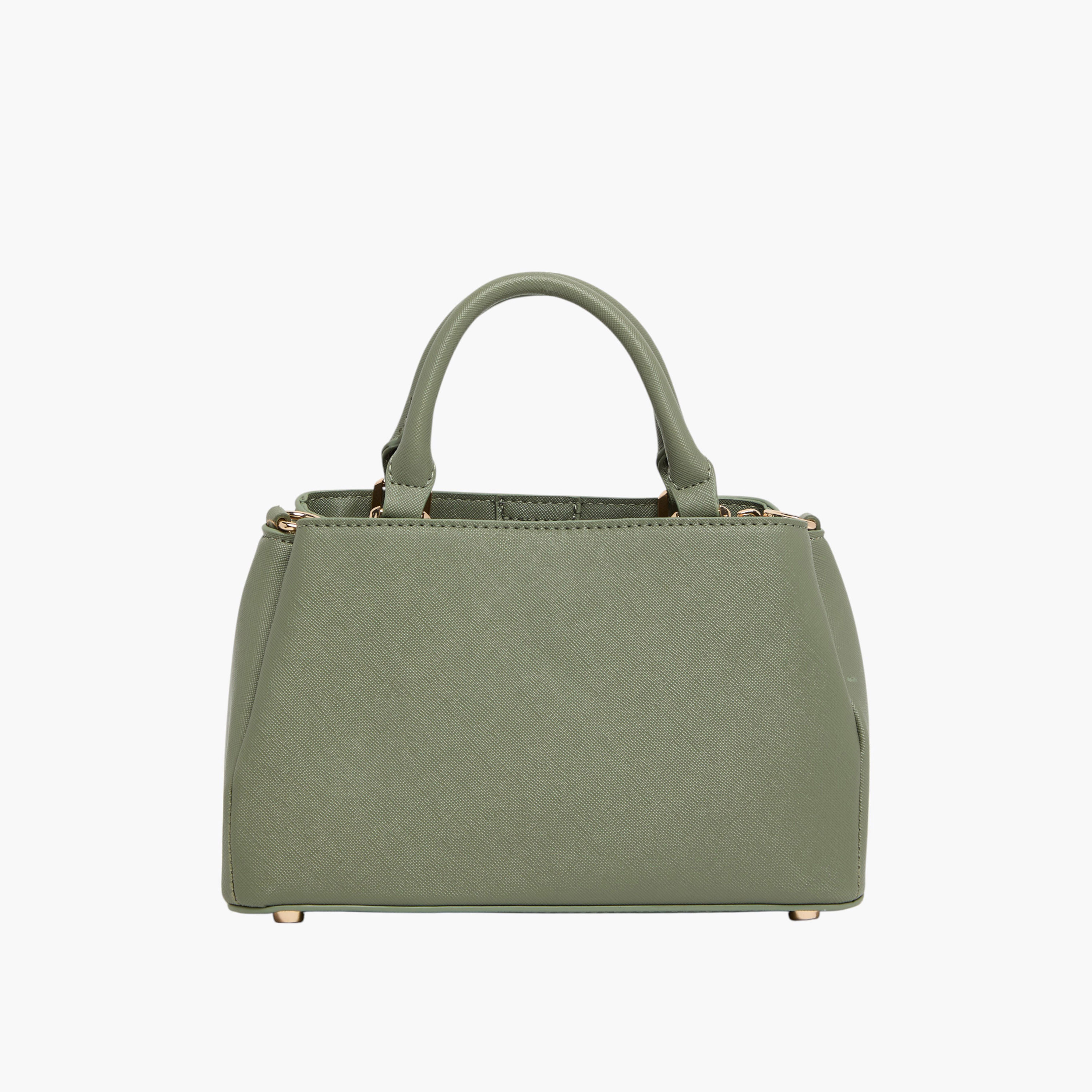 Anne Klein Solid Satchel Bag with Double Handles and Detachable Purse-women-bagsandwallets-handbags-image-3