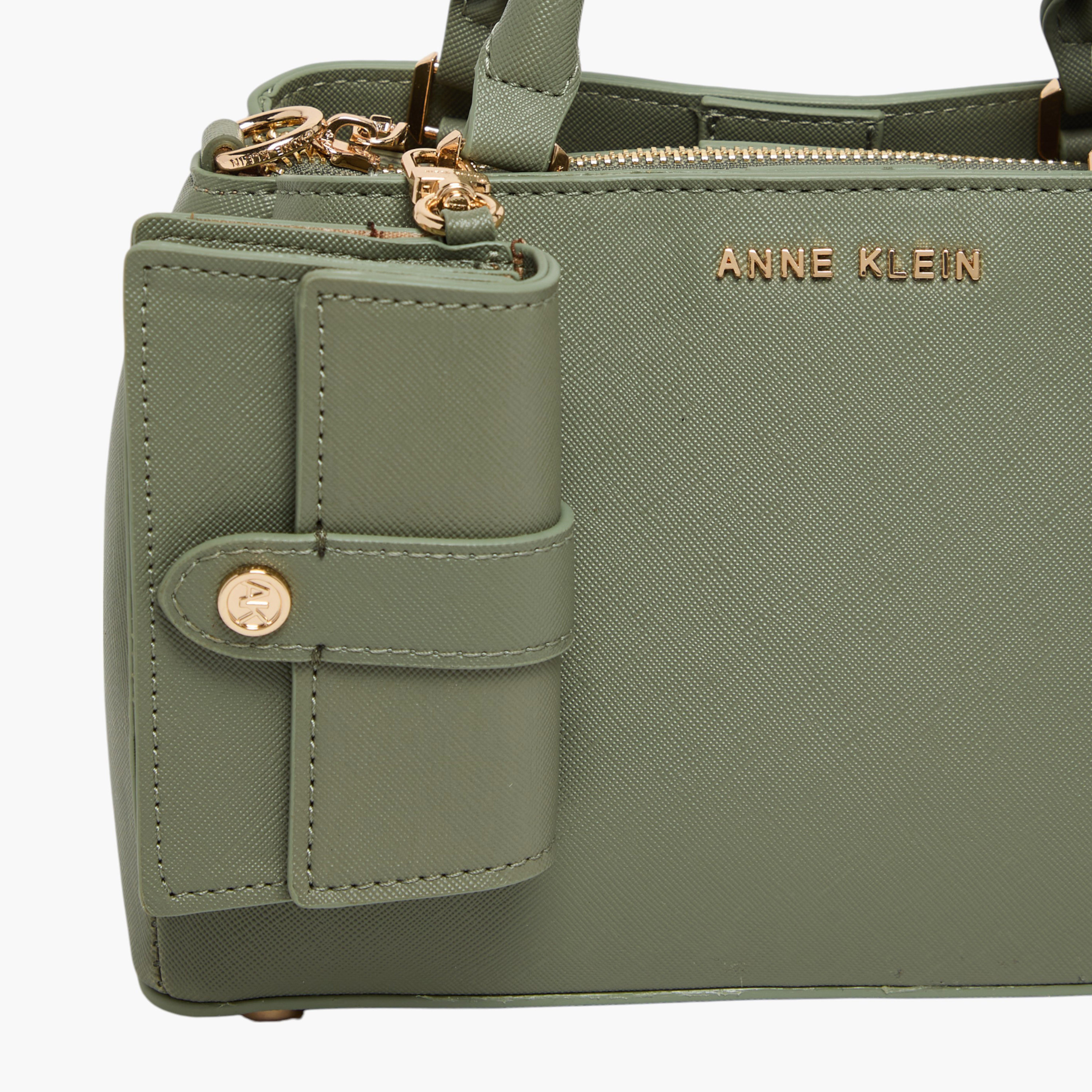 Anne Klein Solid Satchel Bag with Double Handles and Detachable Purse-women-bagsandwallets-handbags-image-4