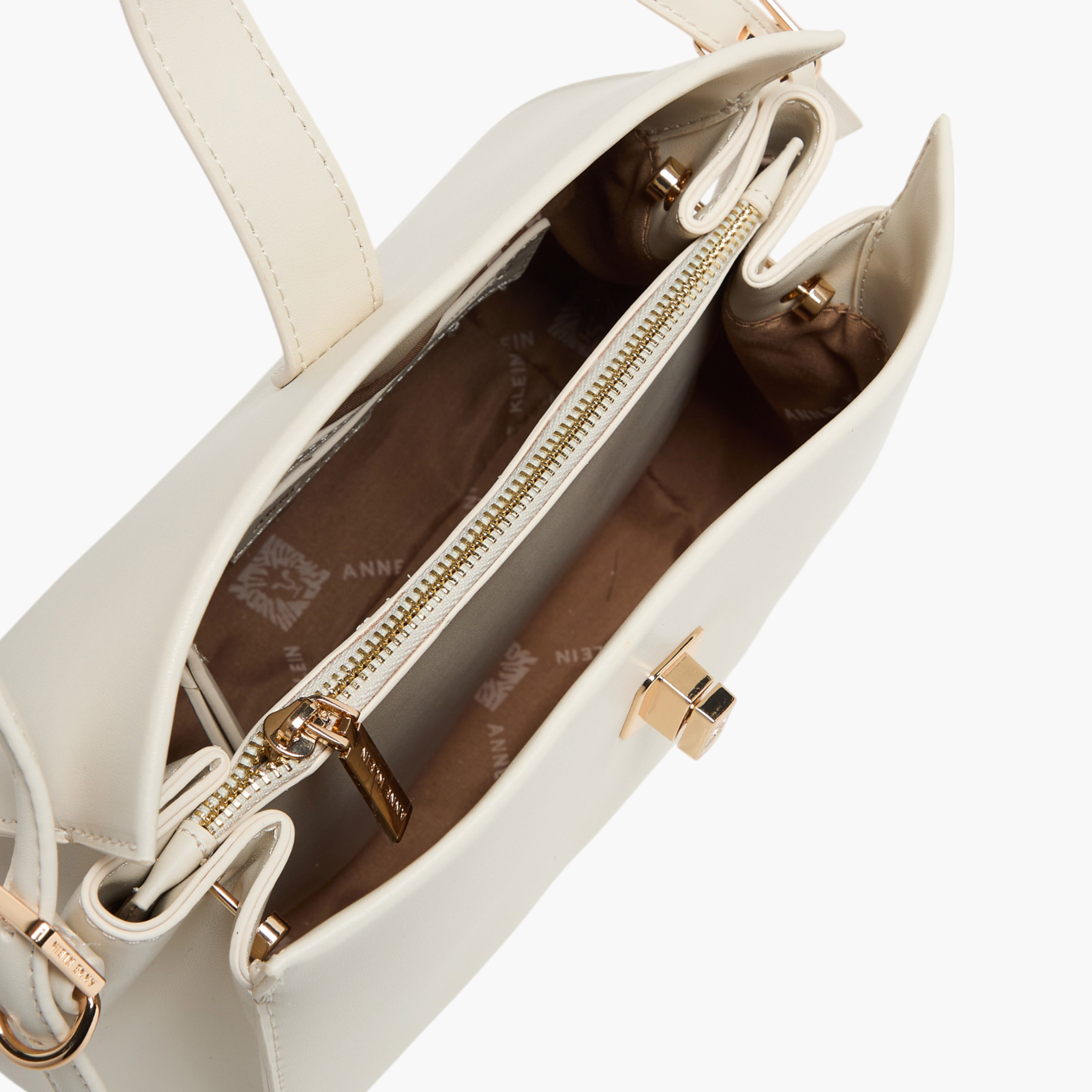 Anne Klein Solid Satchel Bag with Top Handle and Detachable Strap-women-bagsandwallets-handbags-image-5