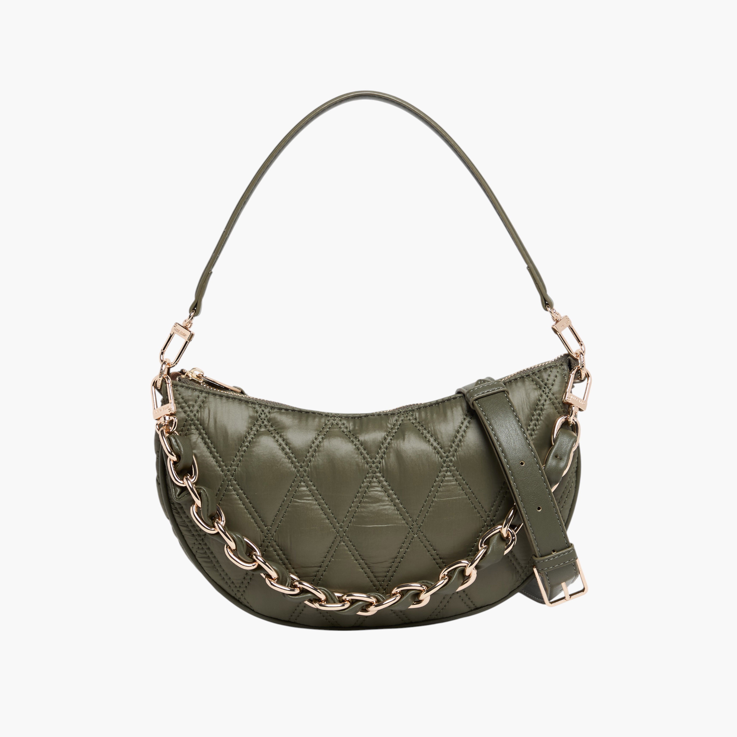 Anne Klein Quilted Shoulder Bag with Chain Strap-women-bagsandwallets-handbags-image-1