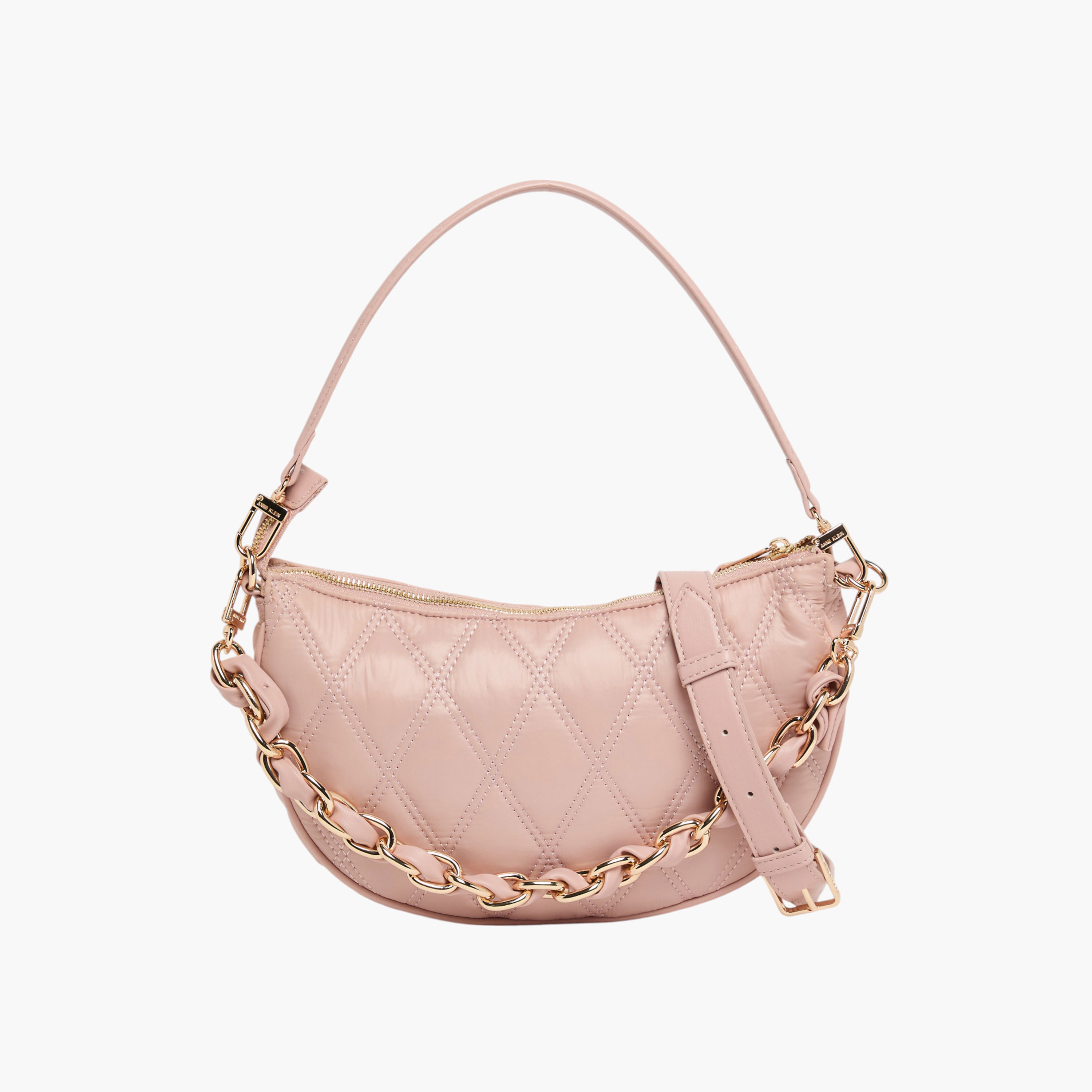 Anne Klein Quilted Shoulder Bag with Chain Strap-women-bagsandwallets-handbags-image-1