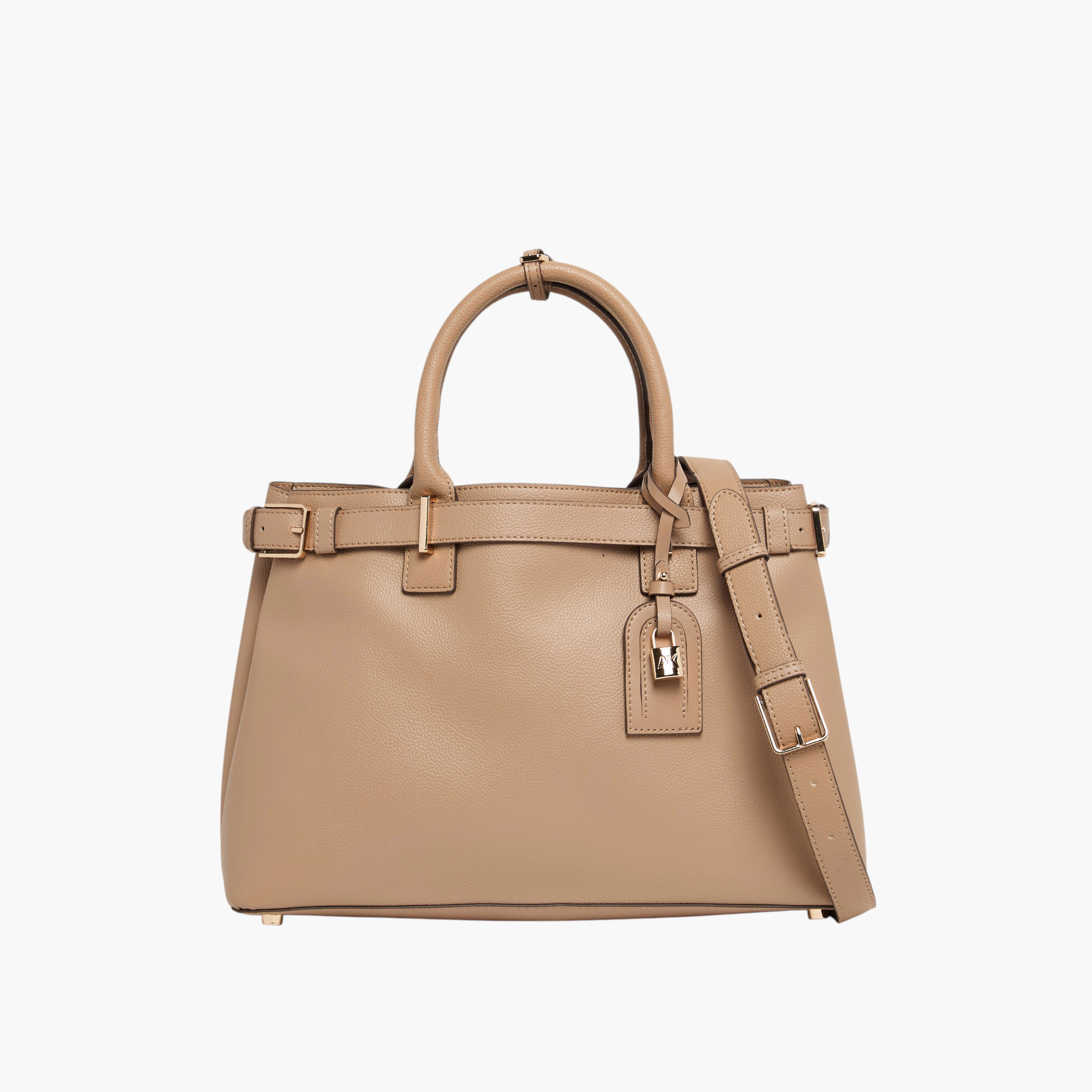 Anne Klein Solid Satchel Bag with Detachable Strap-women-bagsandwallets-handbags-image-1