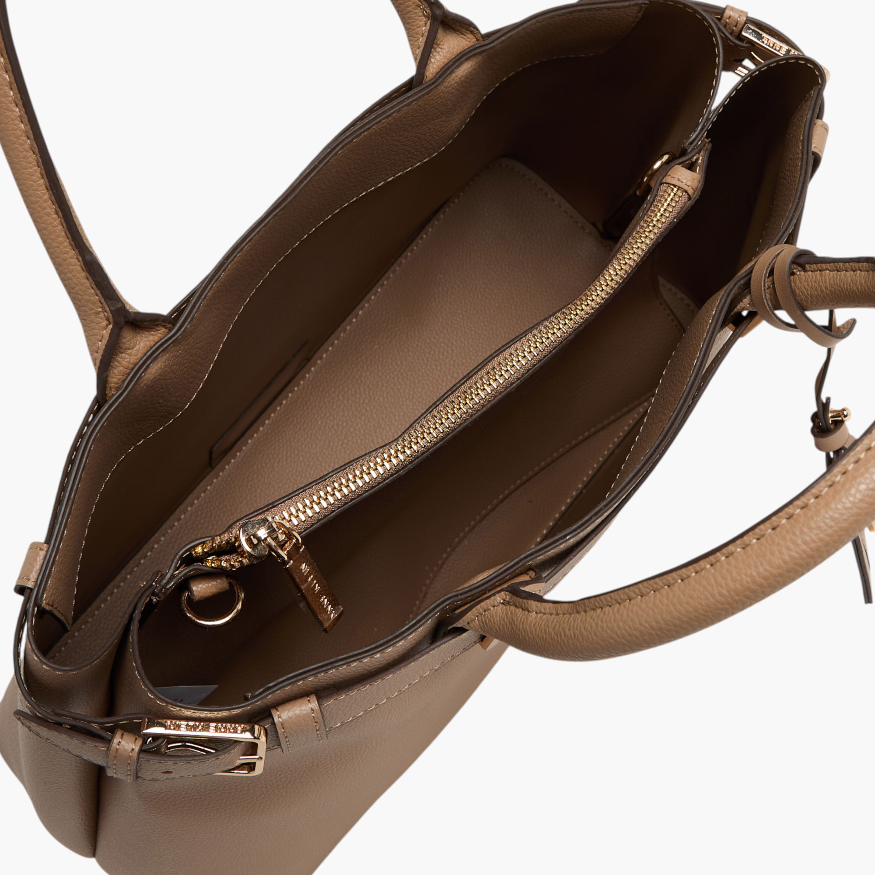 Anne Klein Solid Satchel Bag with Detachable Strap-women-bagsandwallets-handbags-image-5