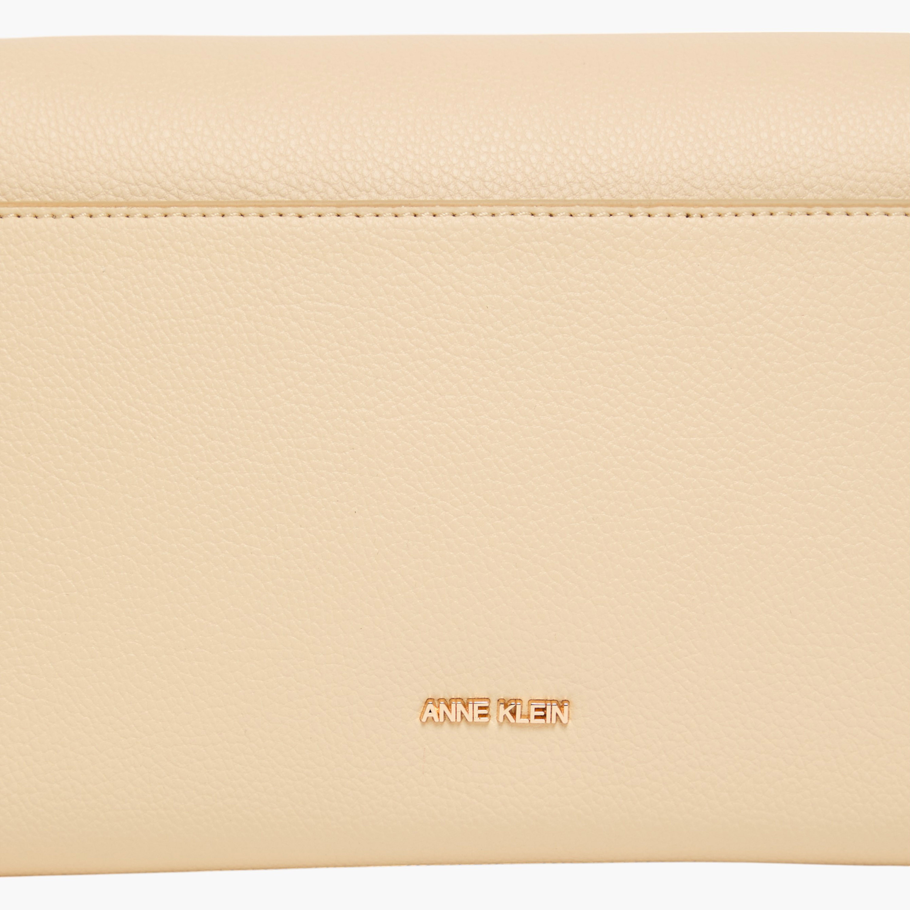 Anne Klein Solid Sling Bag with Detachable Chain Strap and Flap Closure-women-bagsandwallets-handbags-image-5