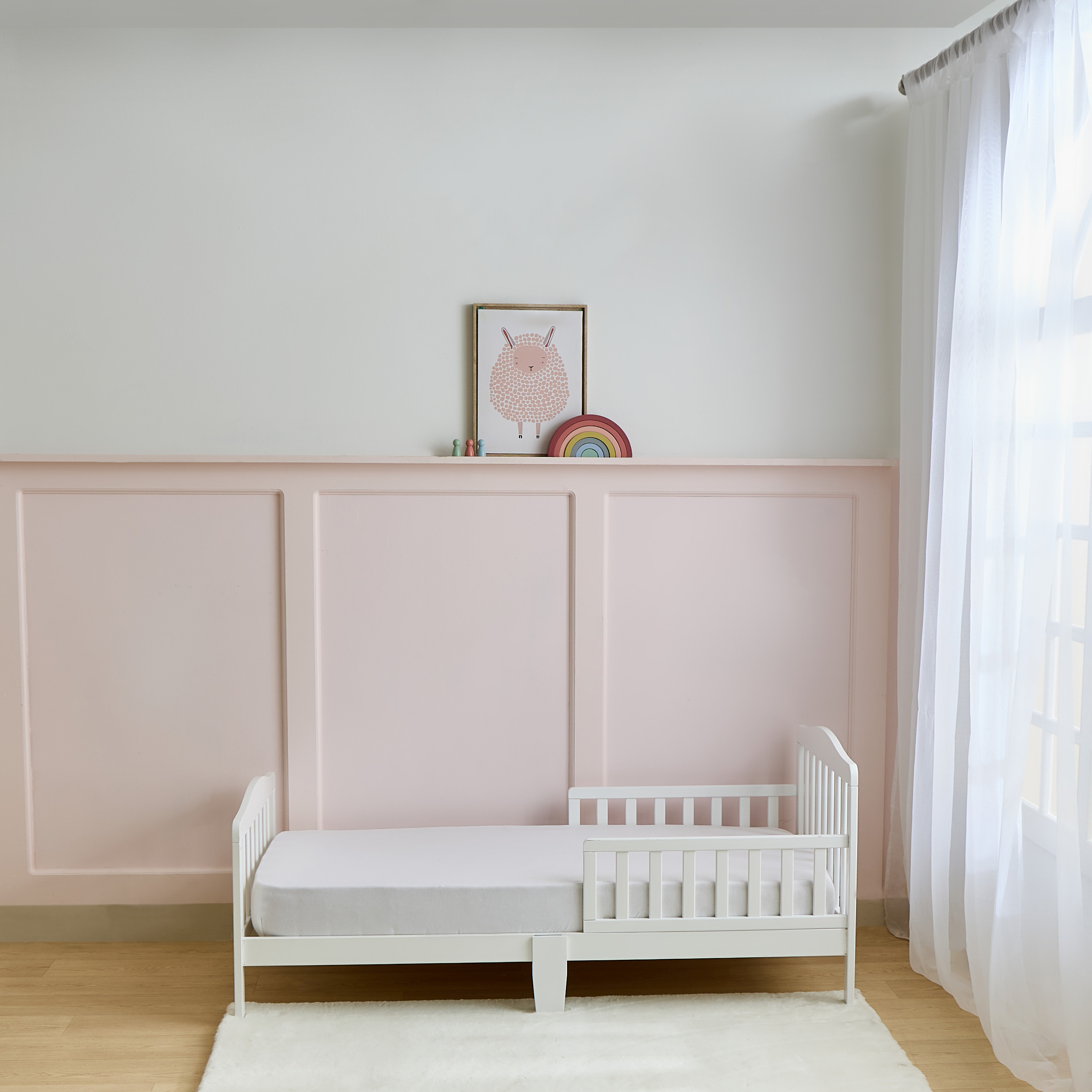 سرير أطفال خشب لويزا من جونيورز - 140x70 سم-baby-nursery-furniture-cribsandbeds-beds-image-3