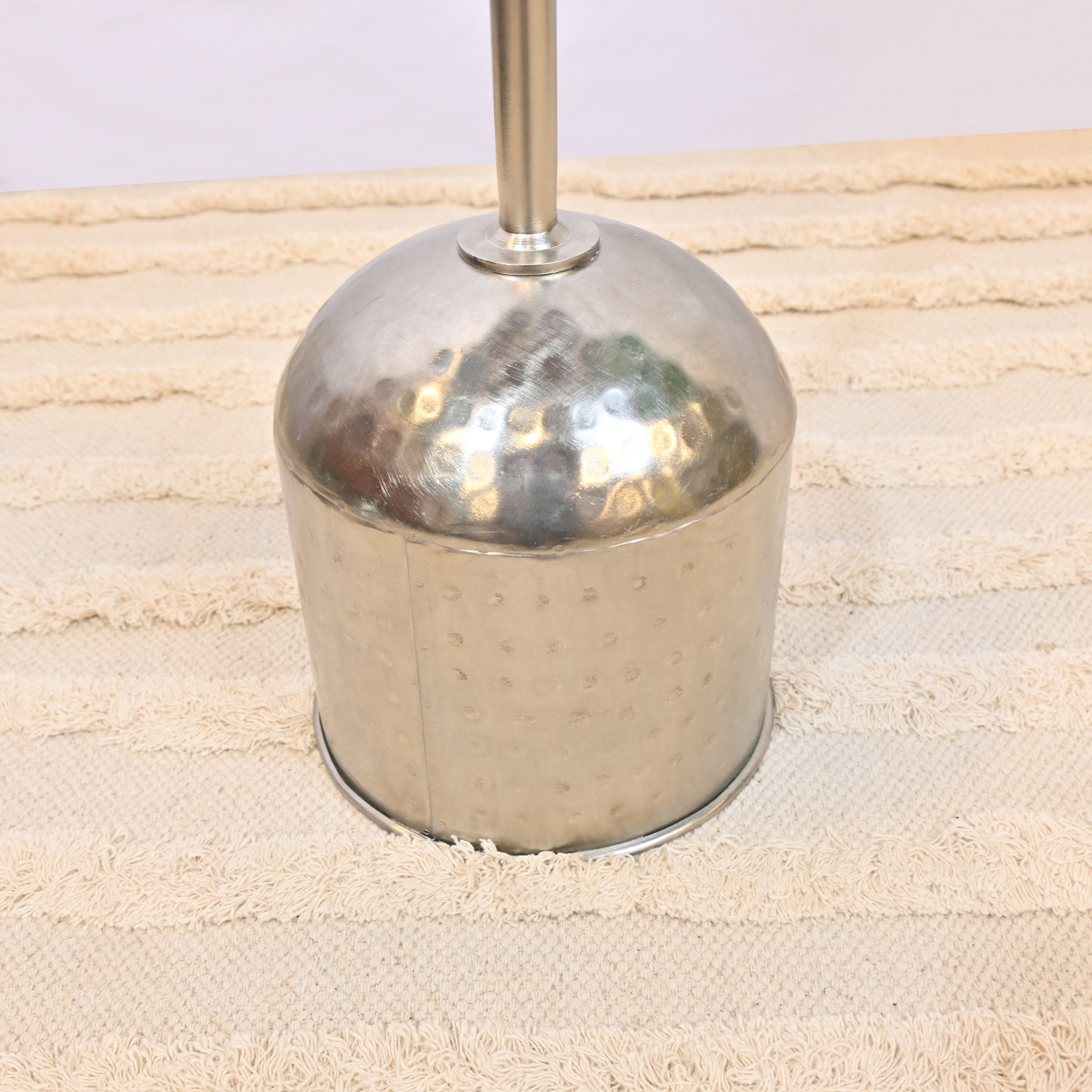 Crafted by Lifestyle Marble Top Accent Table with Pedestal Base - 56 cms-furniture-livingroom-sideandendtables-image-4