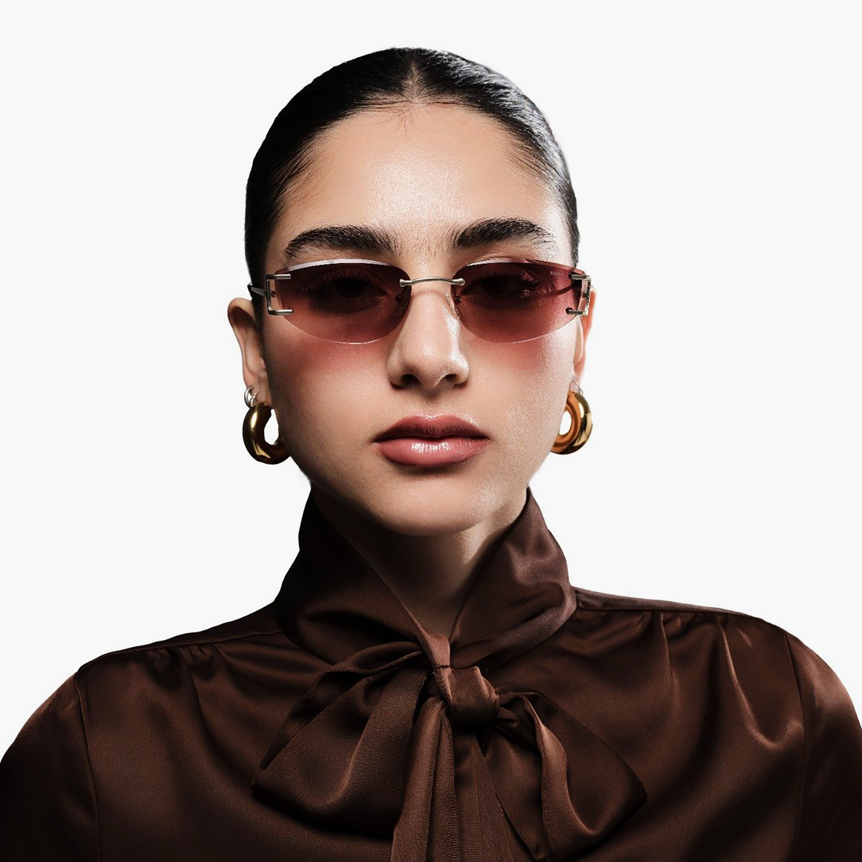 BlackOut Edge 56 MM Brown Cat Eye Sunglasses | sw32904-bla-000344-2904-56-women-sunglasses-image-5