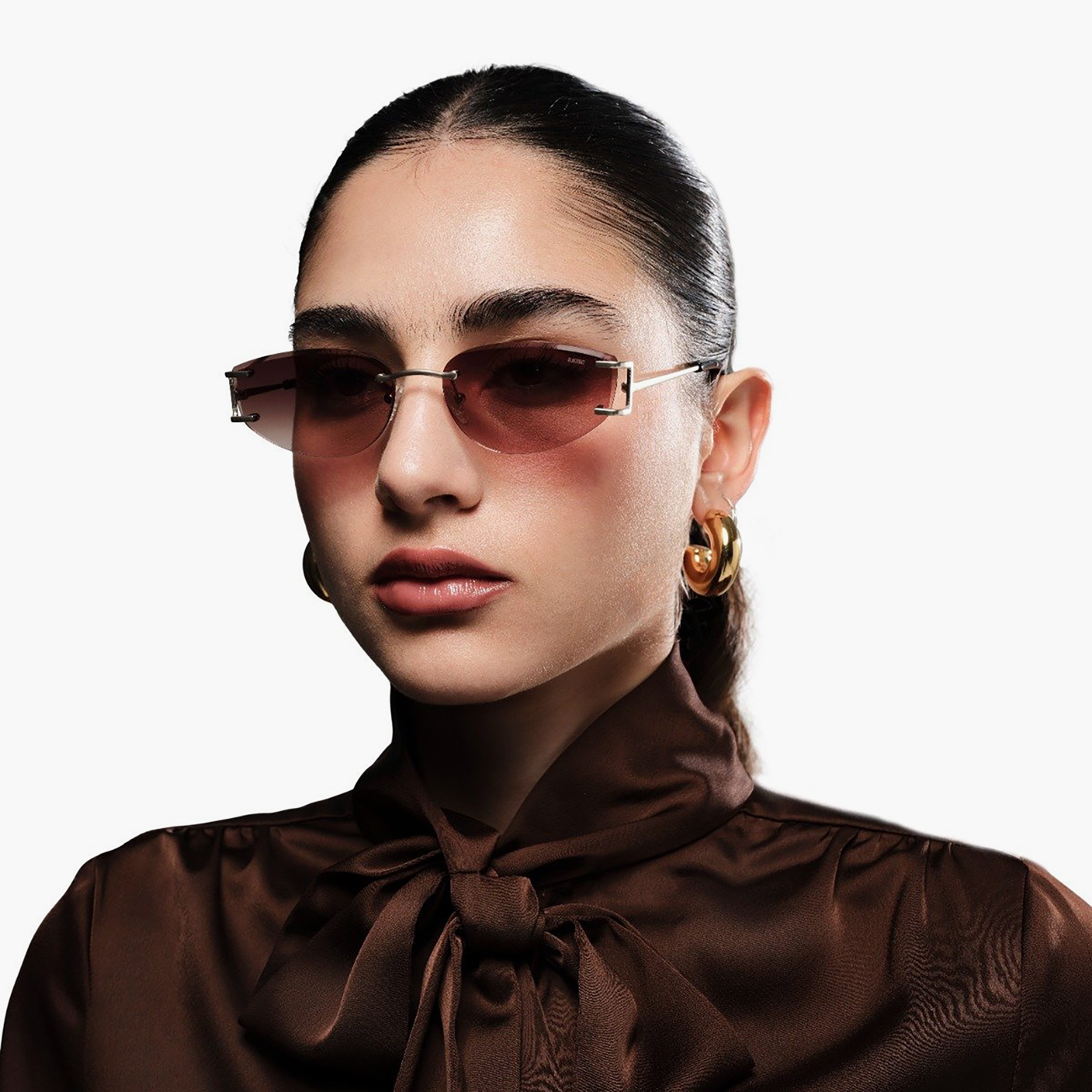 BlackOut Edge 56 MM Brown Cat Eye Sunglasses | sw32904-bla-000344-2904-56-women-sunglasses-image-6
