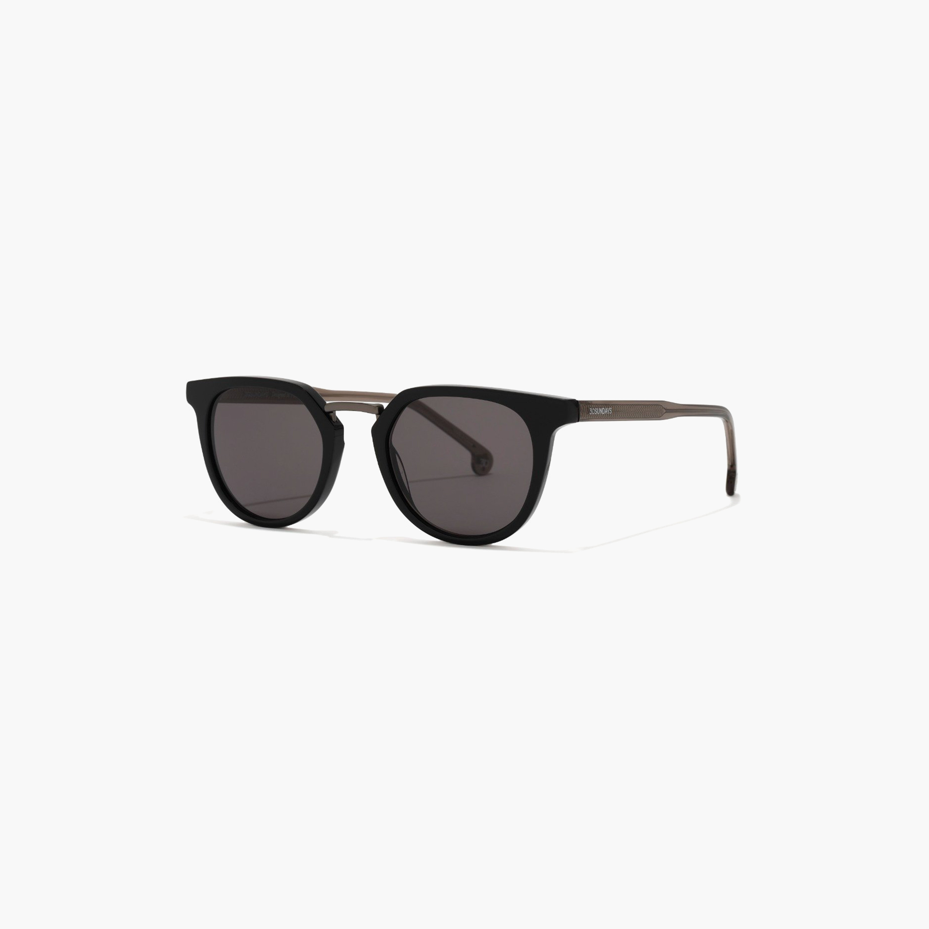 30Sundays Alain 49 MM Grey Round Sunglasses | sm110107-30s-000451-0107-49-men-sunglasses-image-1