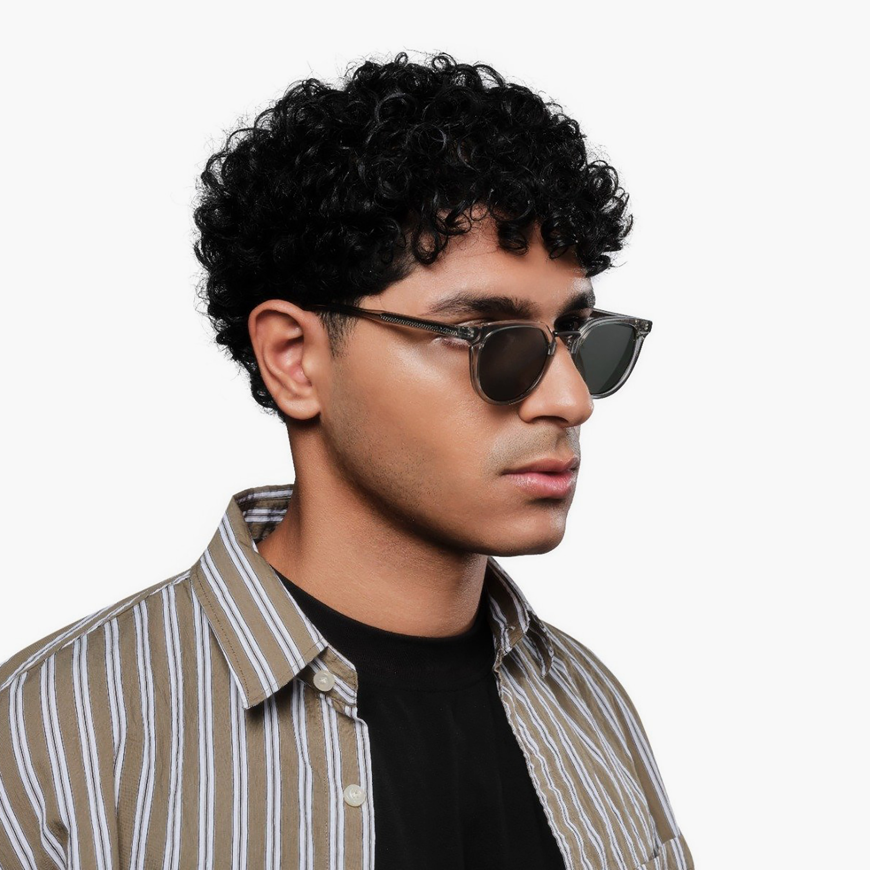 30Sundays Alain 49 MM Green Round Sunglasses | sm110606-30s-000451-0606-49-men-sunglasses-image-6