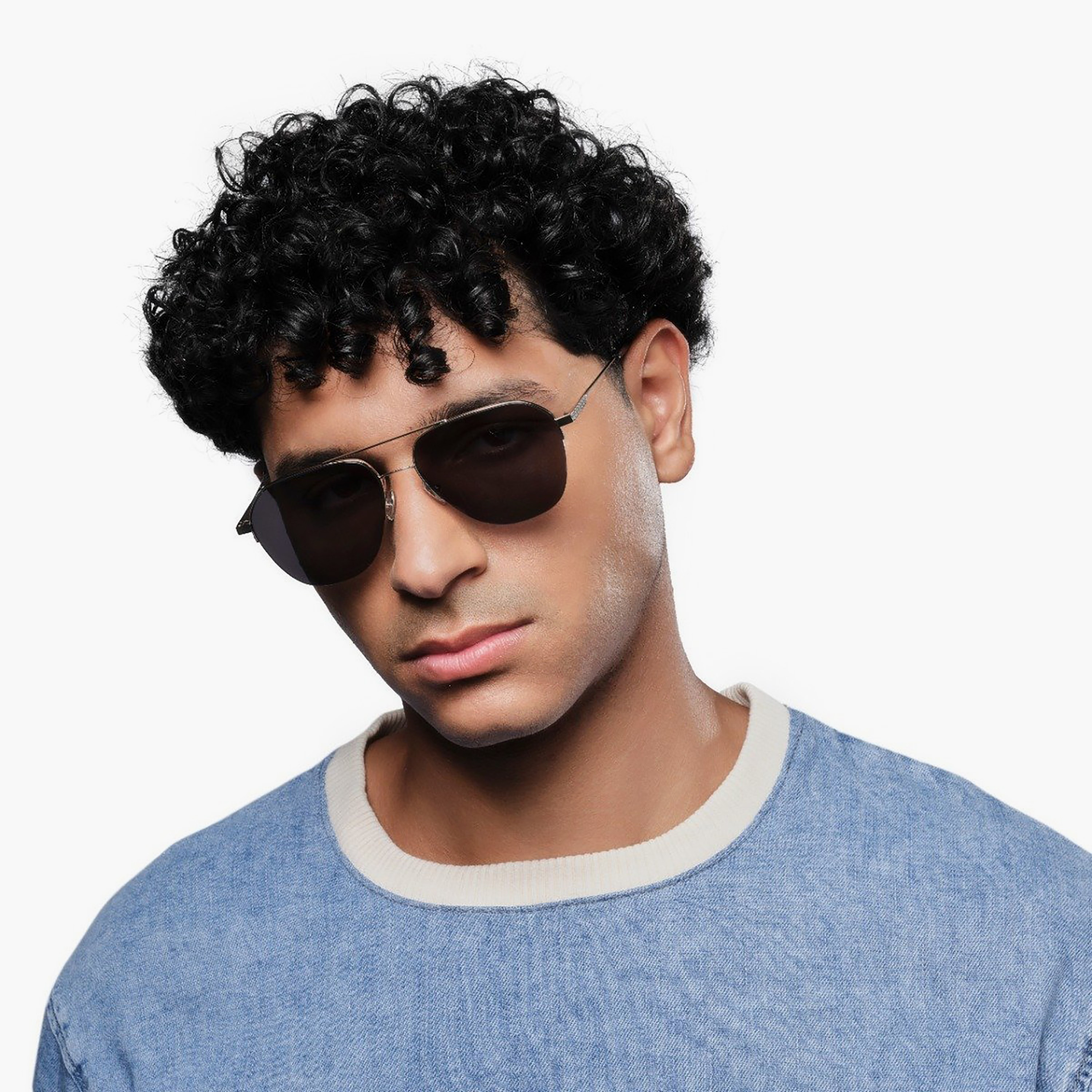 30Sundays Alahsa 57 MM Grey Aviator Sunglasses | sm11207-30s-000456-1207-57-men-sunglasses-image-5