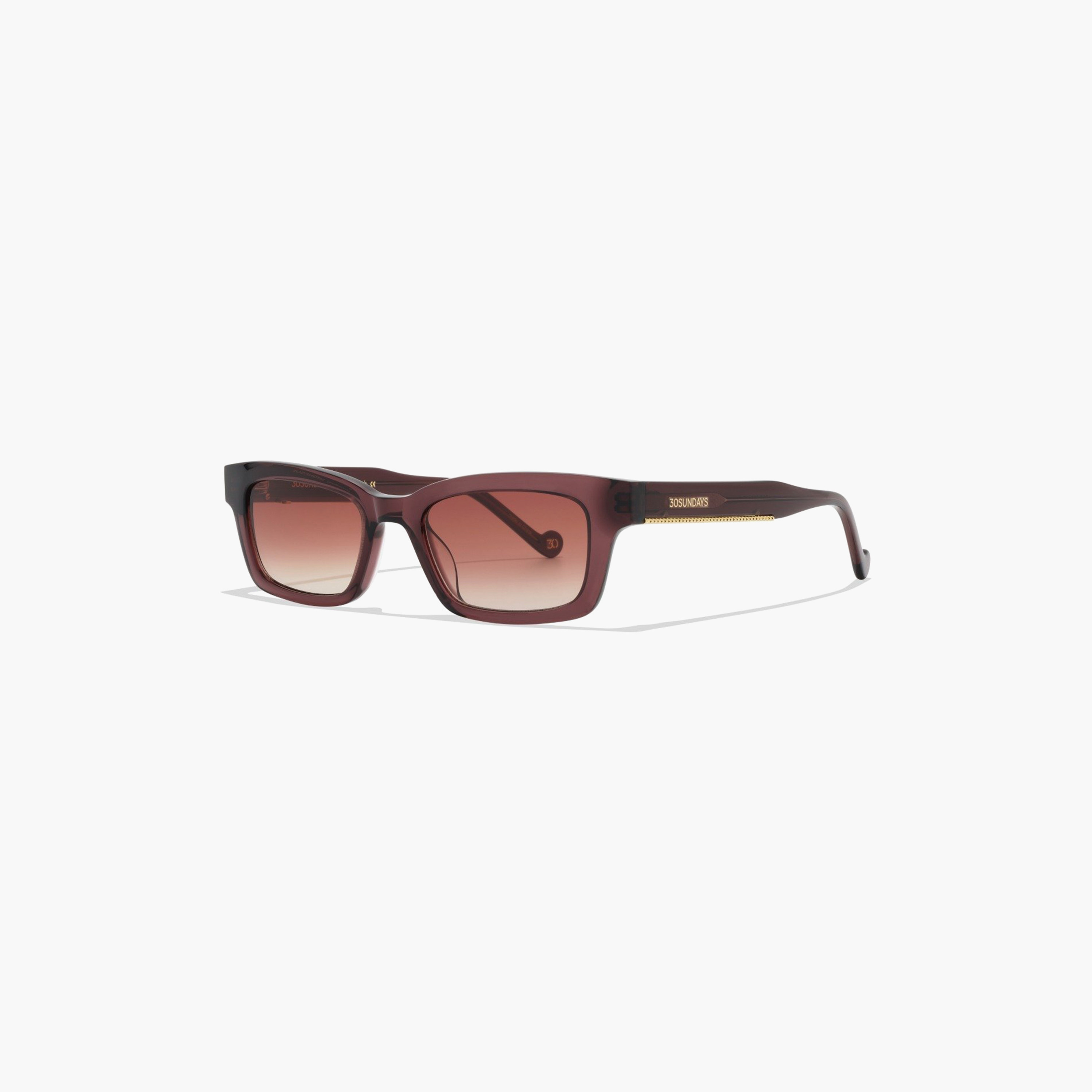 30Sundays Dahana 50 MM Brown Rectangle Sunglasses | sw40404-30s-000427-0404-50-women-sunglasses-image-1