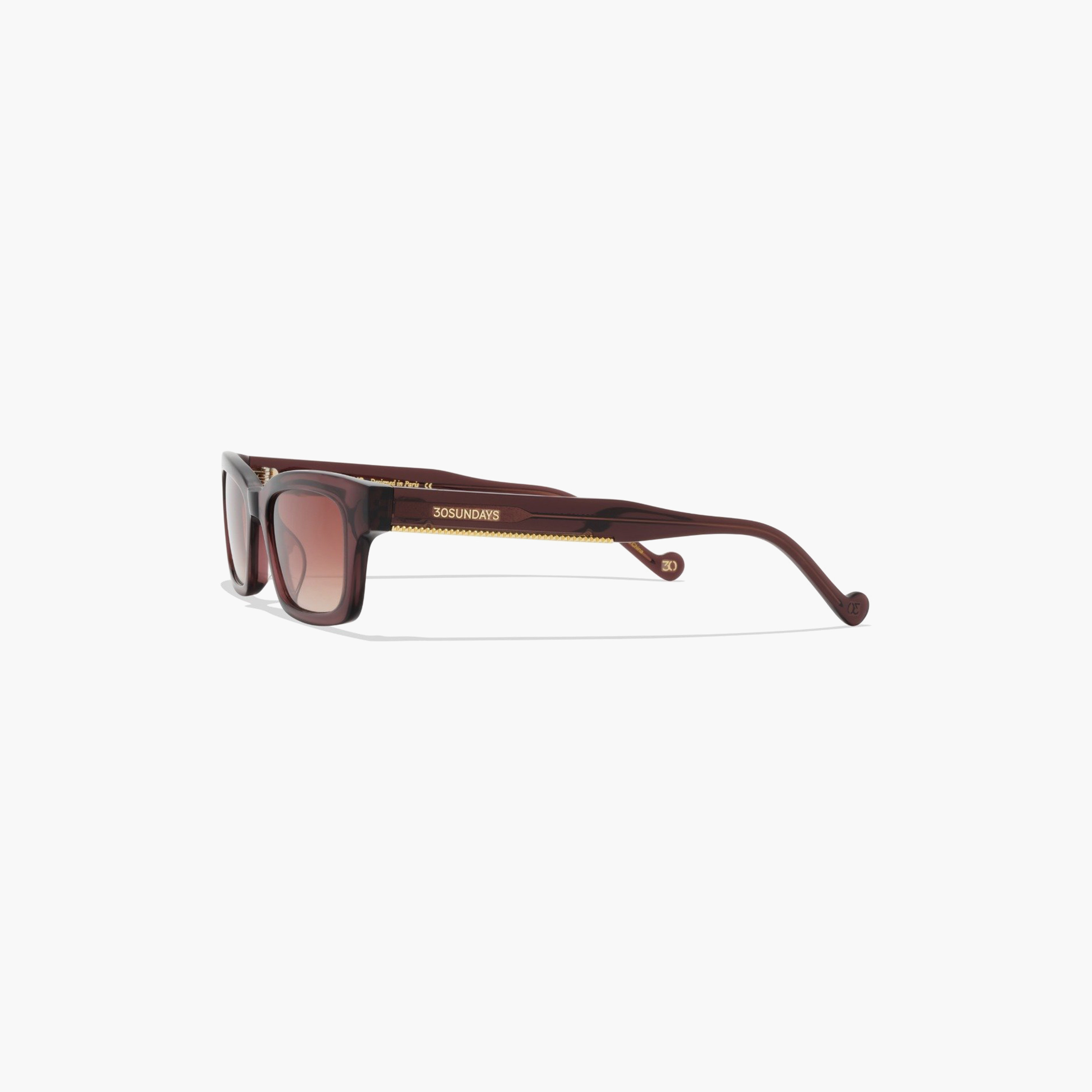 30Sundays Dahana 50 MM Brown Rectangle Sunglasses | sw40404-30s-000427-0404-50-women-sunglasses-image-4