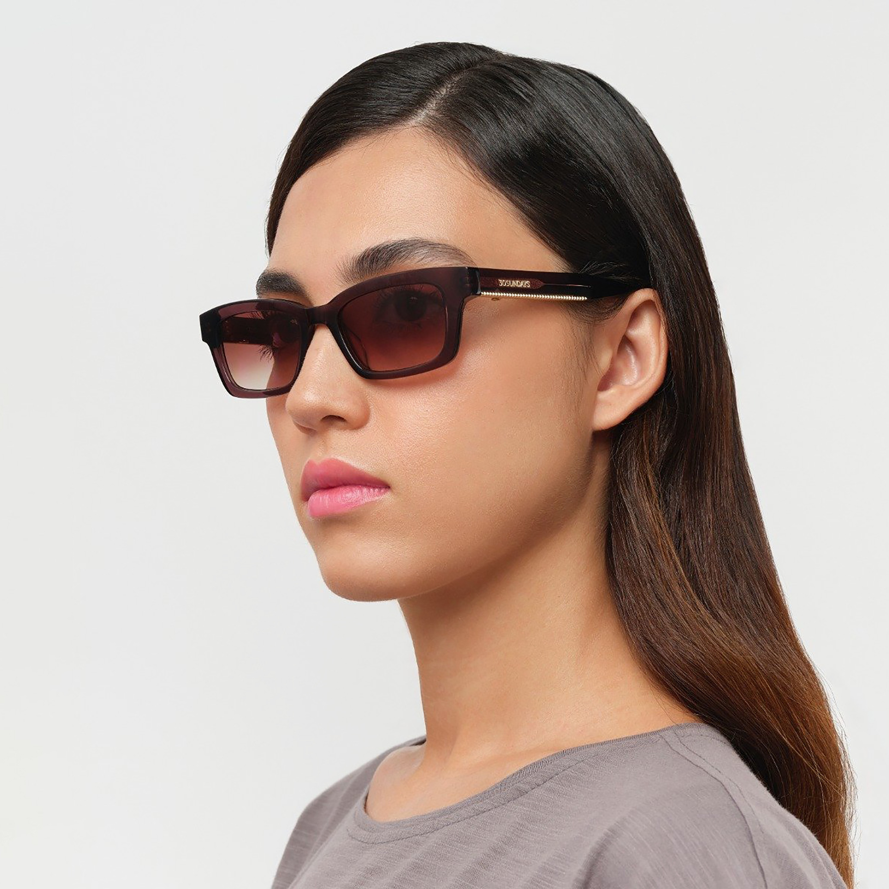 30Sundays Dahana 50 MM Brown Rectangle Sunglasses | sw40404-30s-000427-0404-50-women-sunglasses-image-7