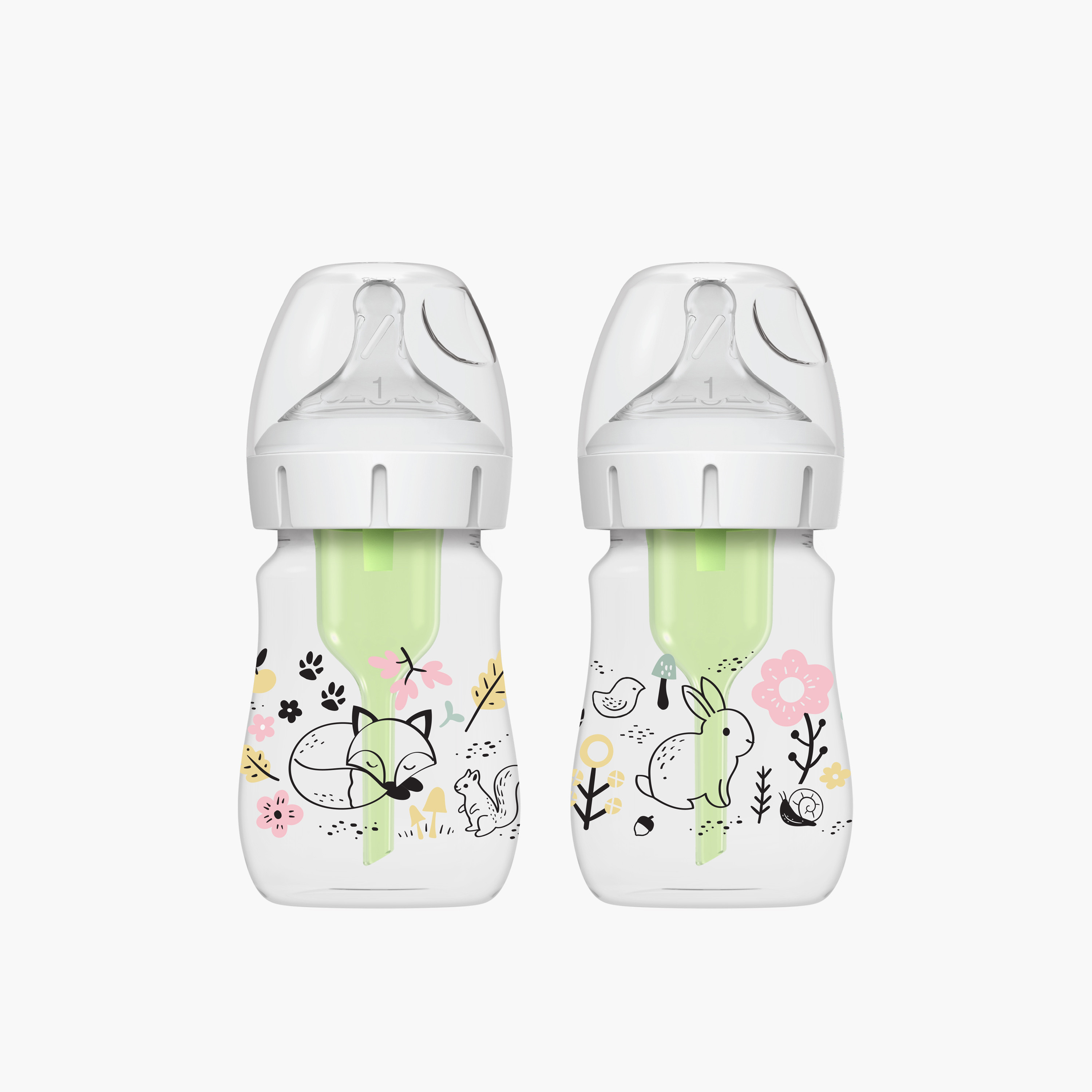 Dr. Brown's Feeding Bottle with Natural Flow Wide Neck, 150 ml. Set of 2-baby-feeding-feedingbottles-bottlesandteats-image-1