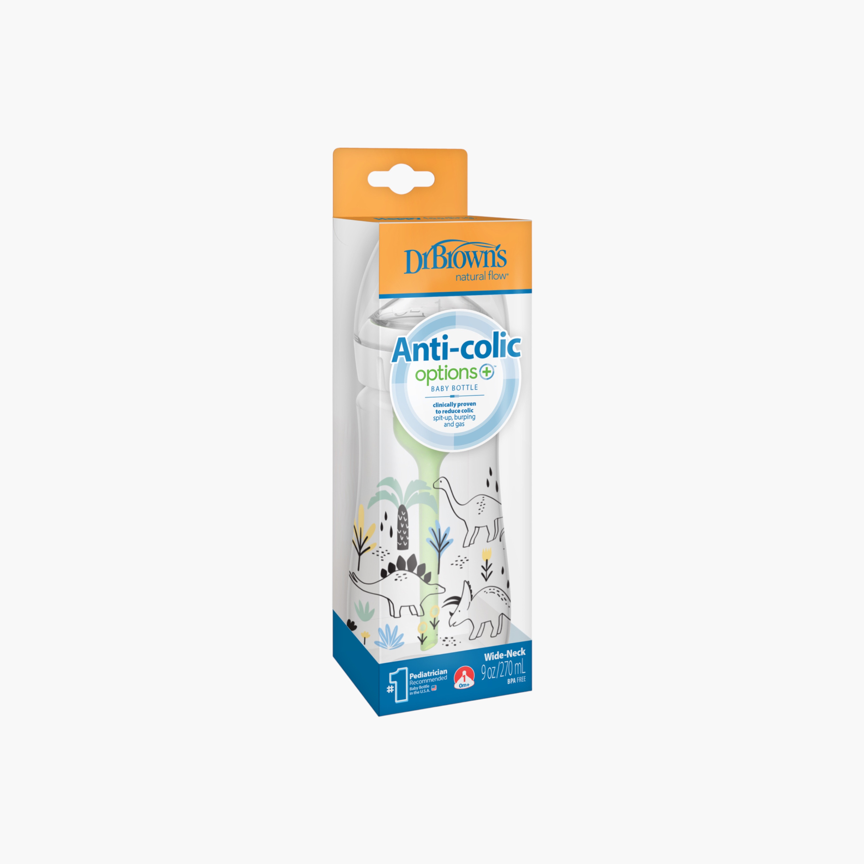 Dr. Brown's Feeding Bottle with Anti-Colic Options, 270 ml-baby-feeding-feedingbottles-bottlesandteats-image-2