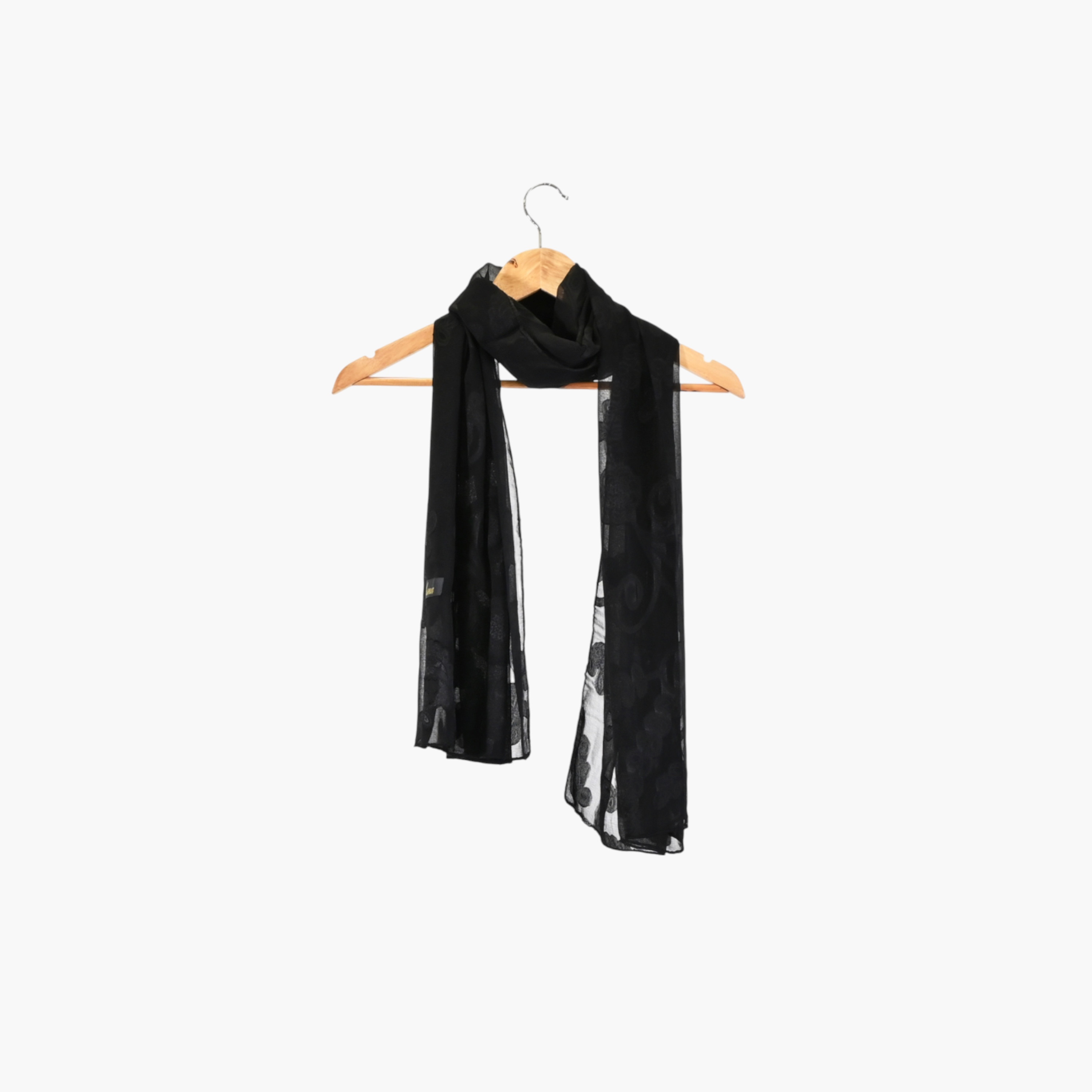 Zora Women's black scarf embroidered-women-clothingaccessories-scarves-image-1