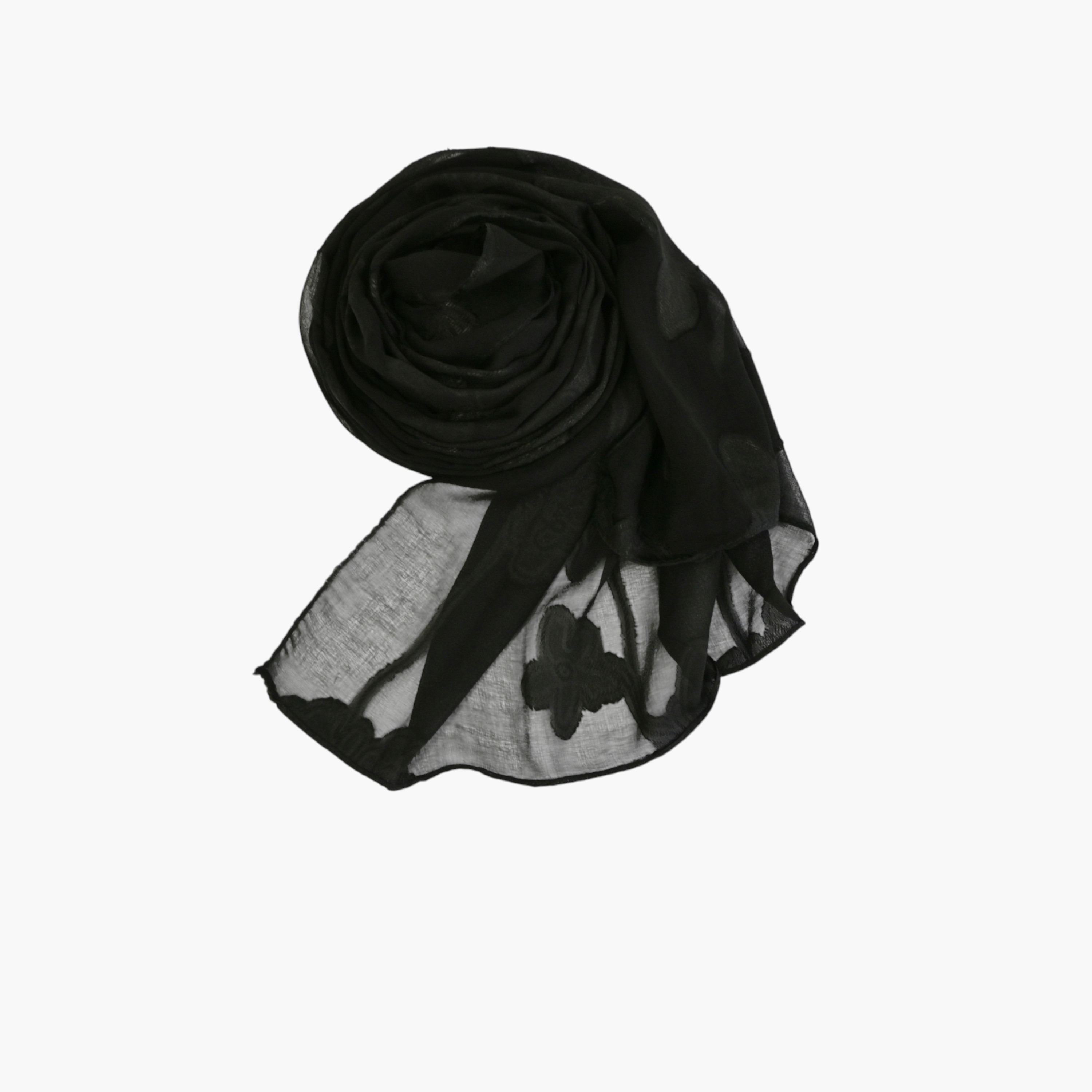 Zora Women's black scarf embroidered-women-clothingaccessories-scarves-image-31