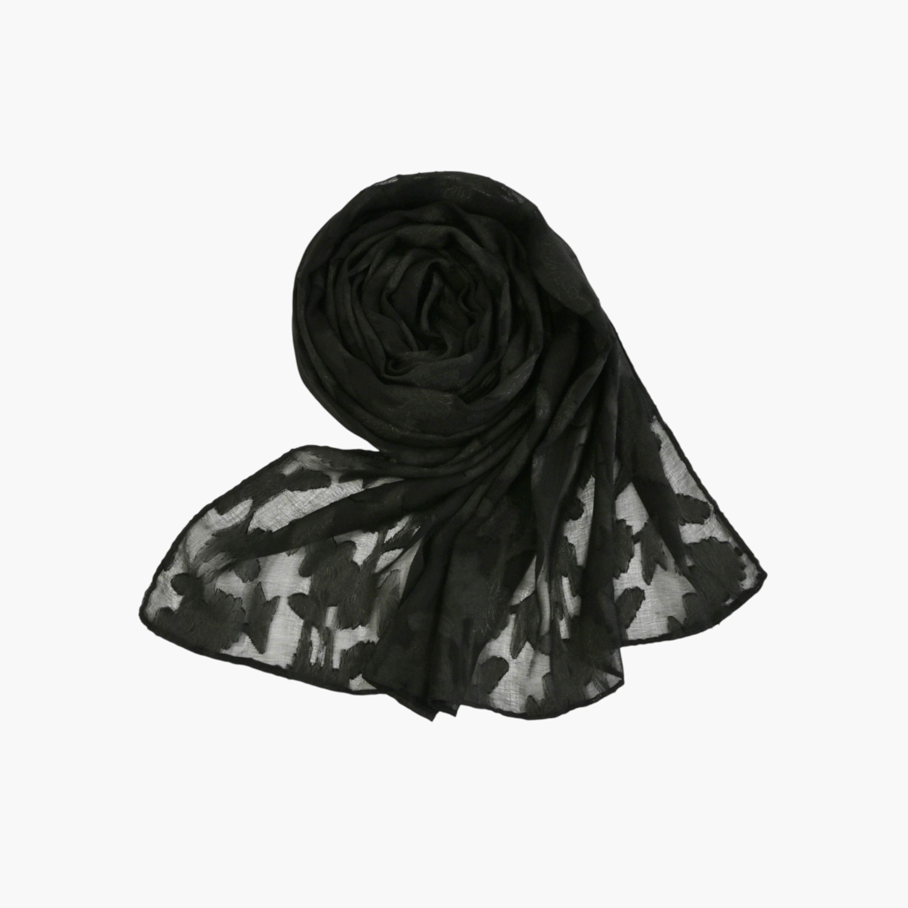 Zora Women's black scarf embroidered-women-clothingaccessories-scarves-image-11